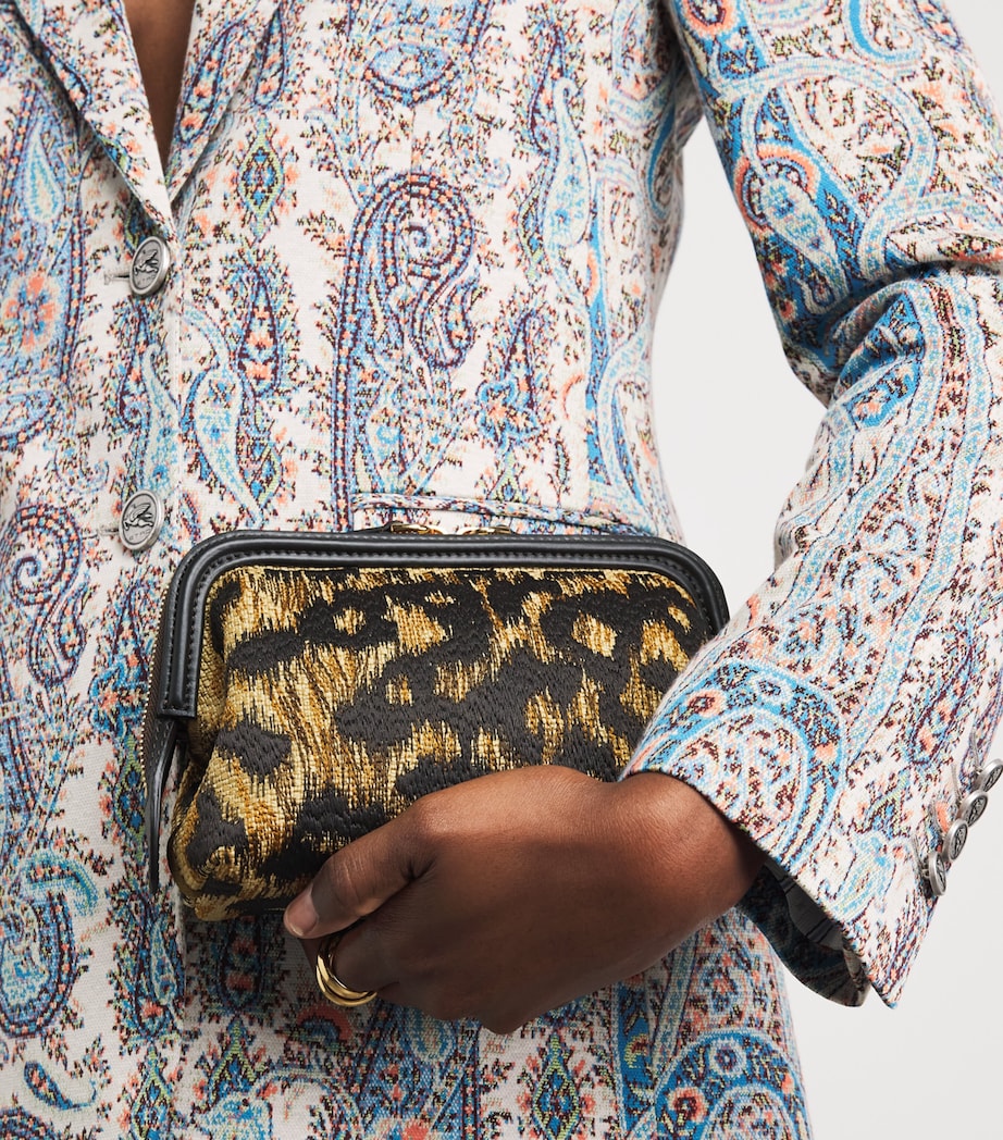Etro Raffia Embroidered Doc Cross-Body Bag Image 4