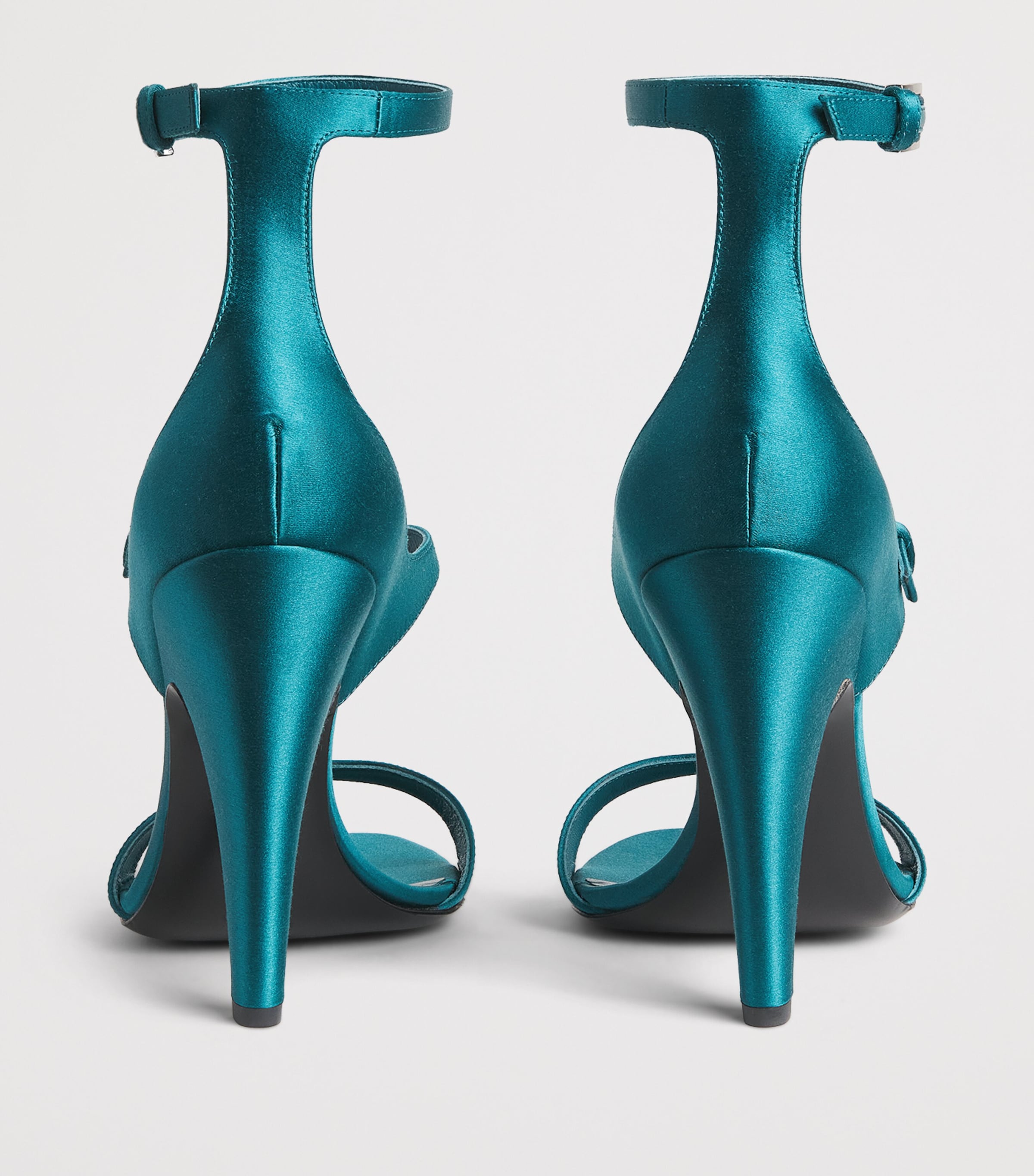 Alaïa Suede Strappy Heeled Sandals 110 Emeraude Image 5