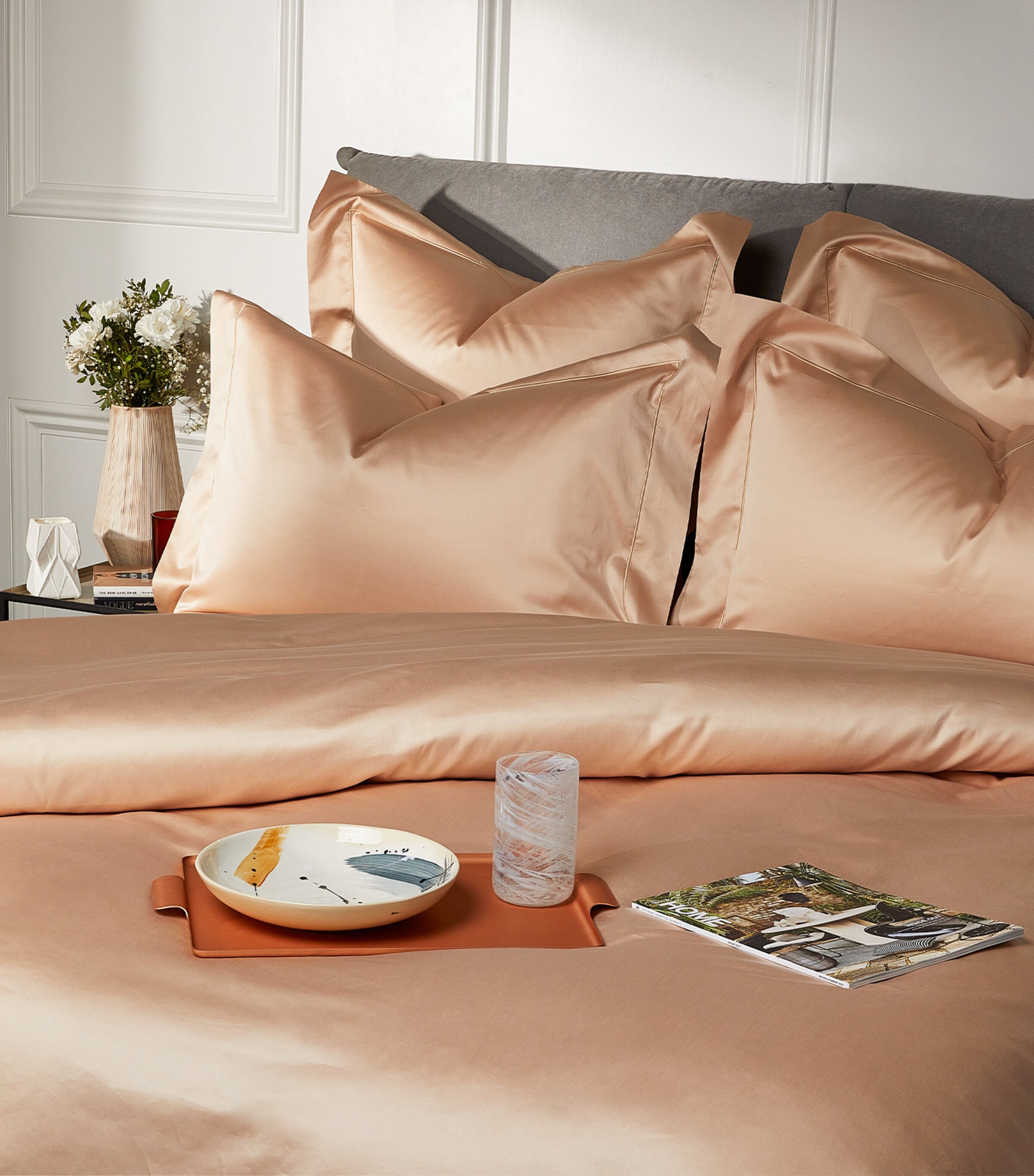 Celso De Lemos Bourdon Oxford Pillowcase (50cm x 75cm) Powder Image 3