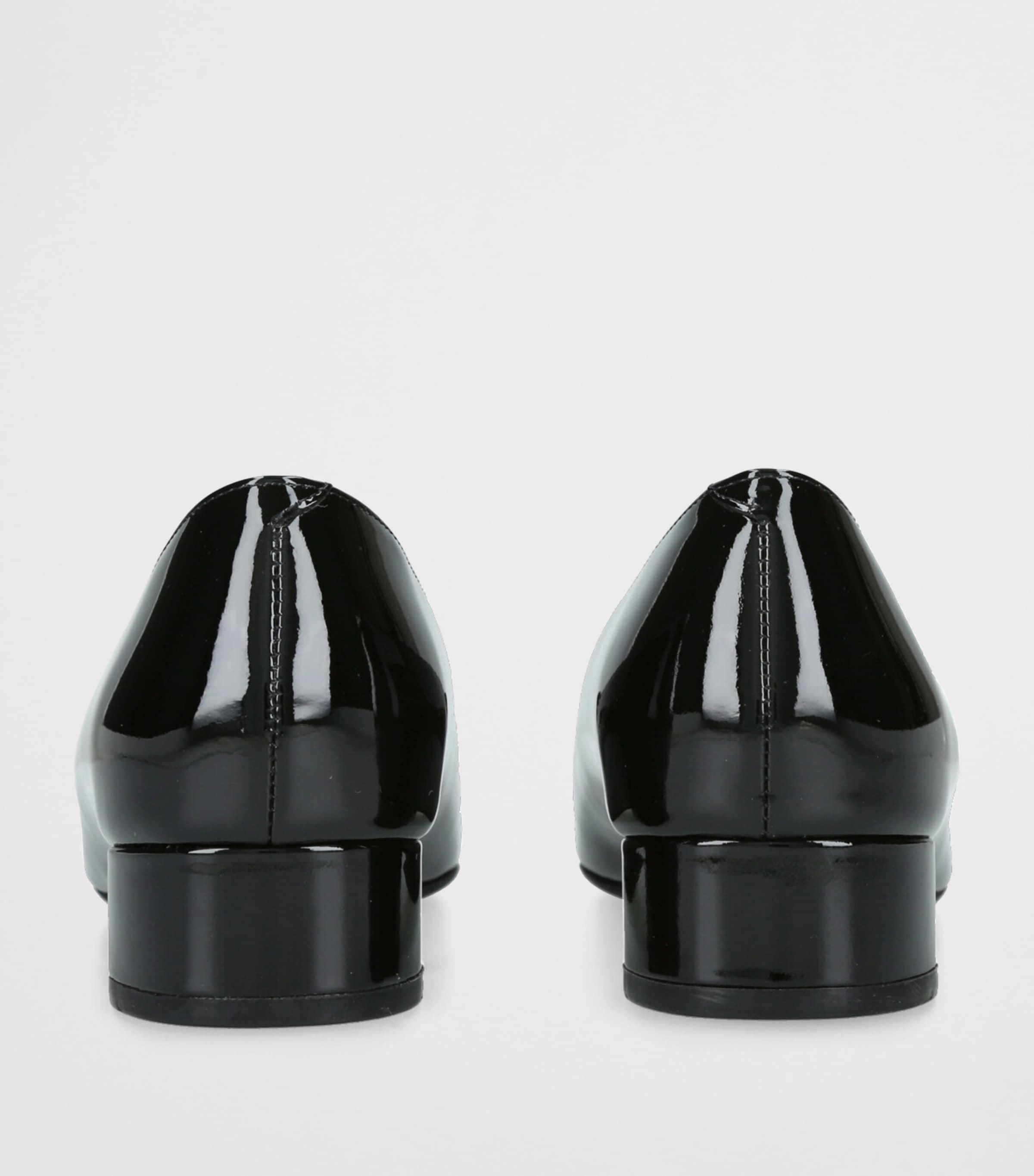 Patent Leather U Look Ballet Flats BLACK Image 2