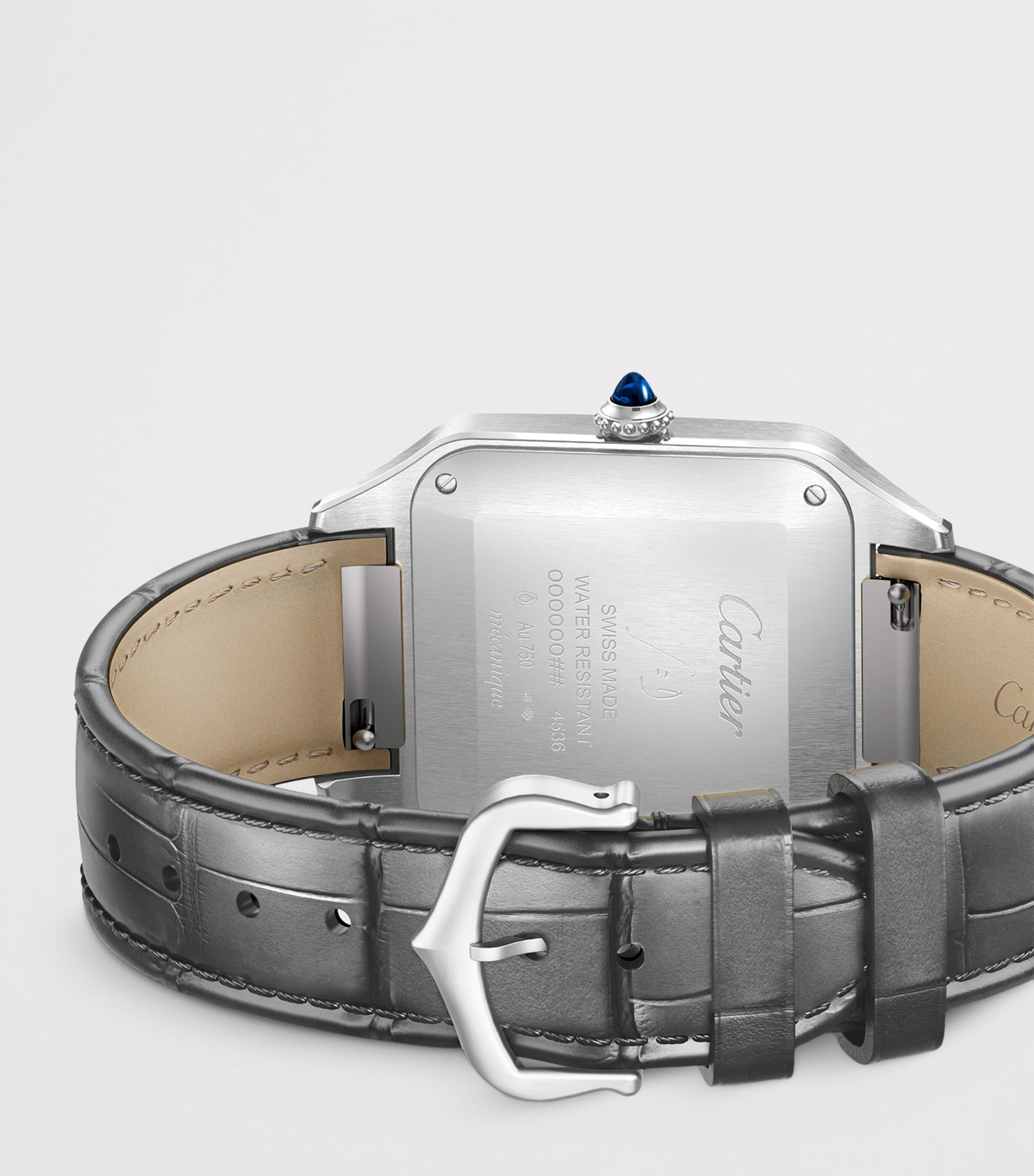 Extra Large Steel and Yellow Gold Santos-Dumont Watch 46.6mm STEEL + YELLOW GOLD Image 3