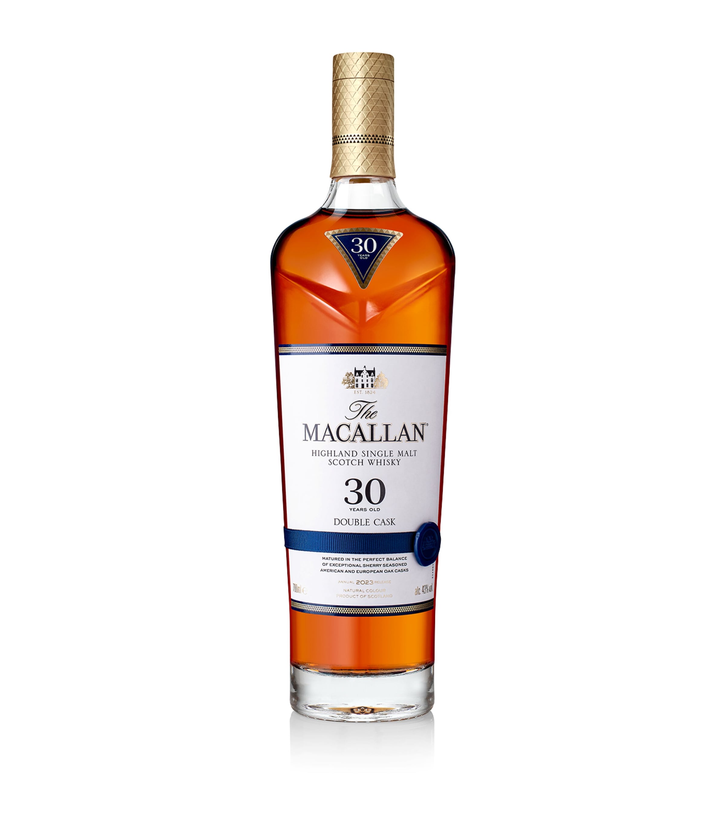 The Macallan Double Cask 30-Year-Old Single Malt Scotch Whisky (70cl) NO COLOUR Image 2