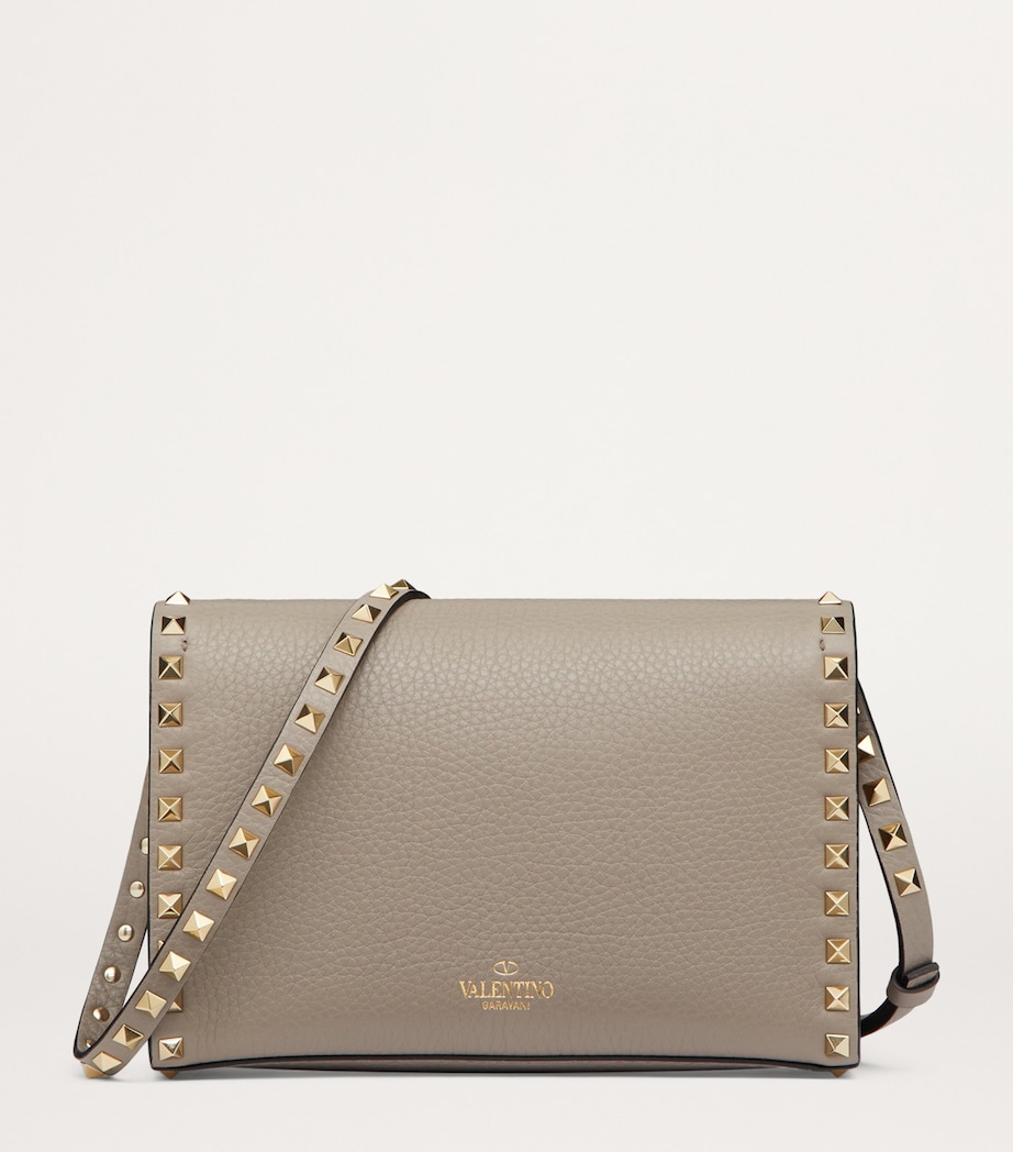 Calf Leather Rockstud Alcove Shoulder Bag NB9 Image 4