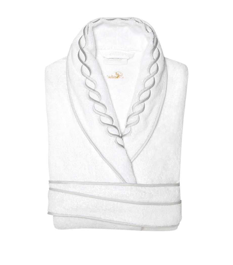 Cotton Treccia Bathrobe (Small) WHITE/STERLING Image 1