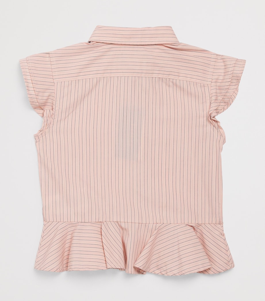 Ralph Lauren Kids Cotton Stripe Blouse (2-7 Years) Lt Pnk Navy Mlti Image 2