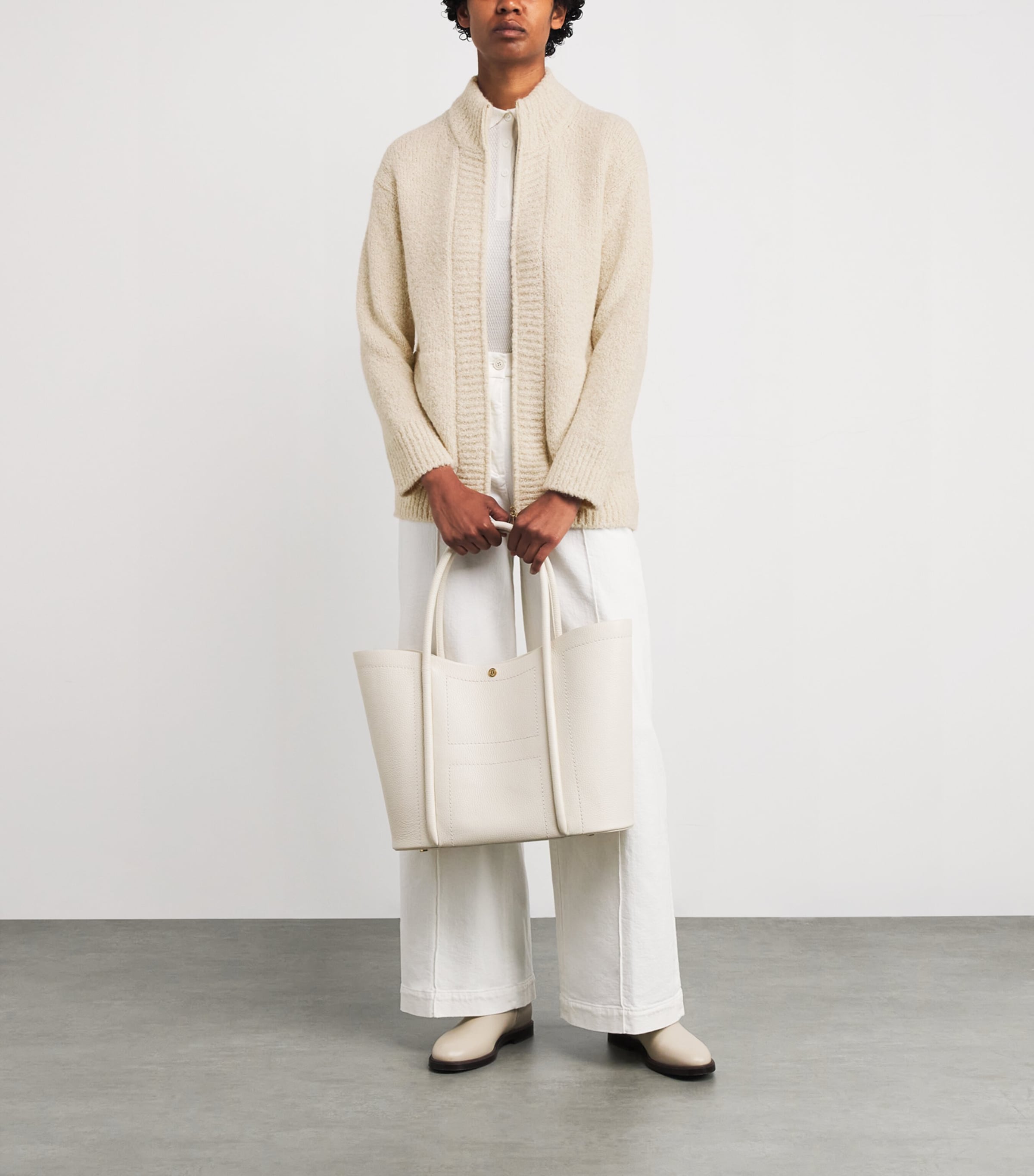 Wool-Blend Knitted Zip-Up Jacket SABBIA Image 2