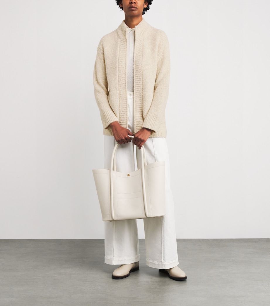 Wool-Blend Knitted Zip-Up Jacket SABBIA Image 2