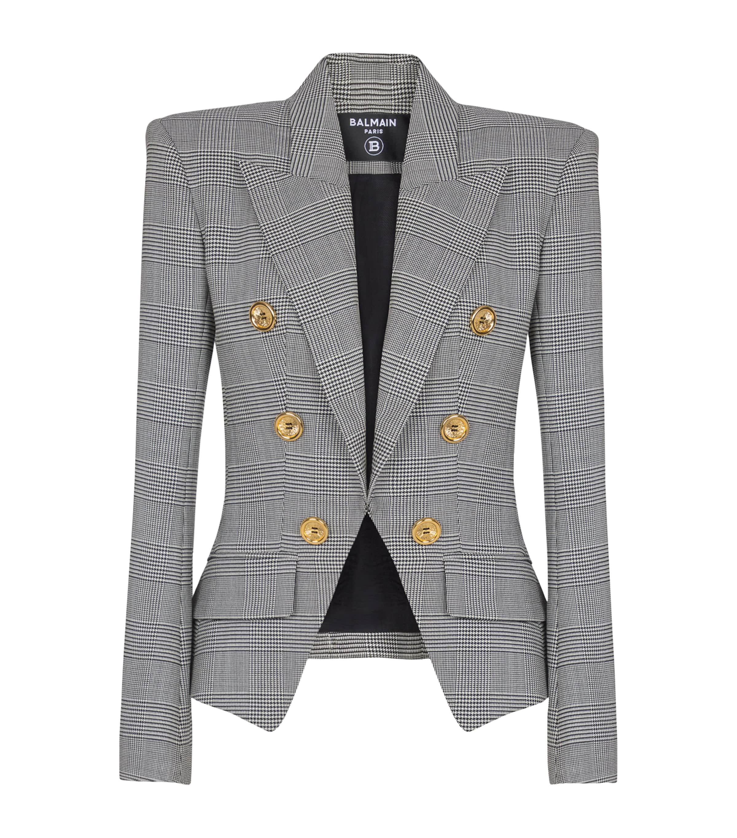 Wool-Blend Tailored Jacket EAB NOIR/BLANC Image 1