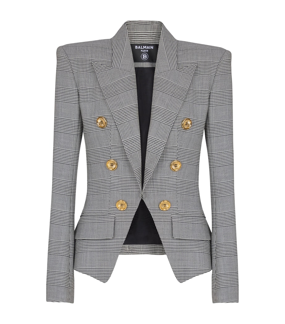 Wool-Blend Tailored Jacket EAB NOIR/BLANC Image 1