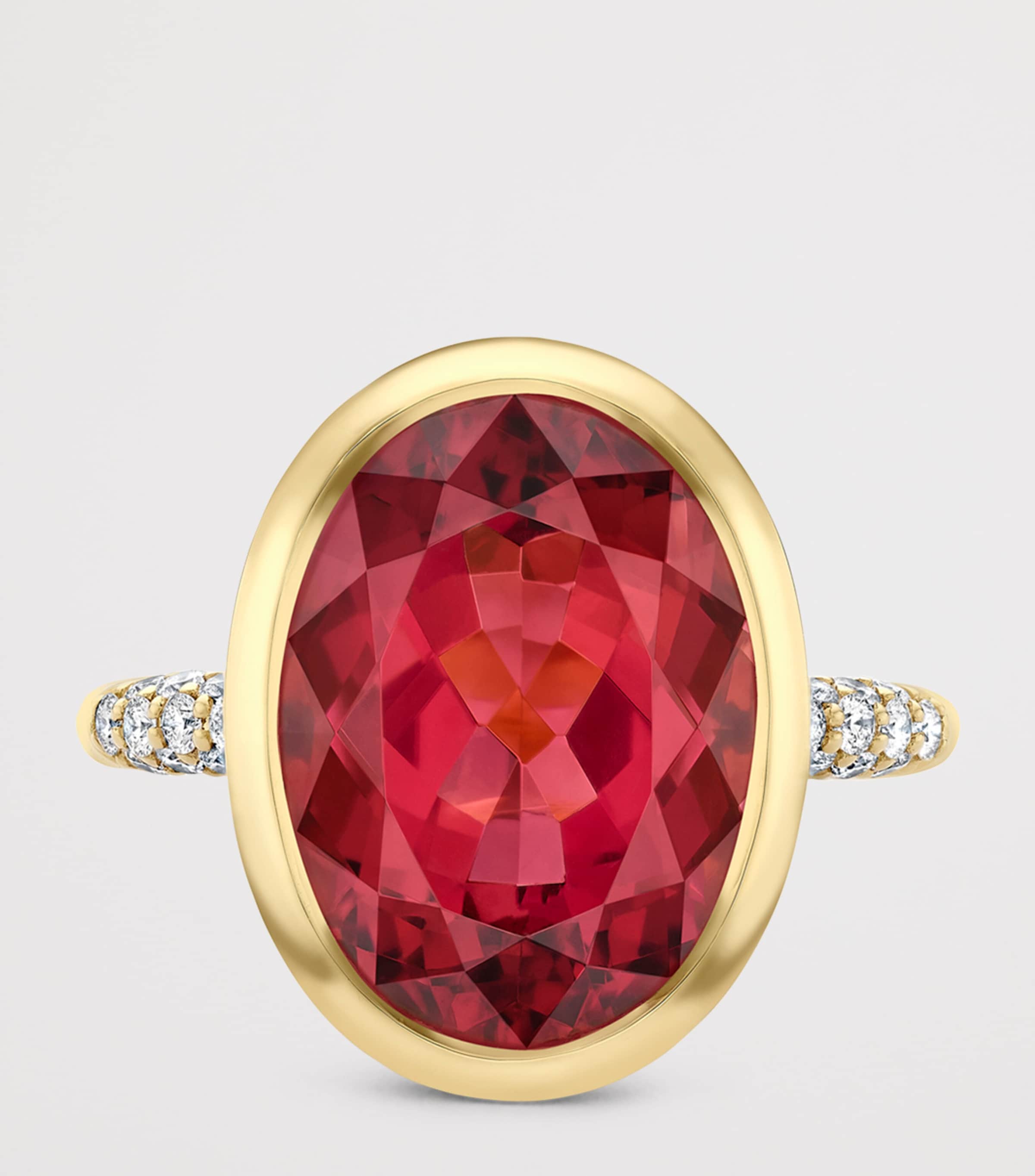 Boodles Yellow Gold, Diamond and Tourmaline Dolce Vita Oval  Ring Yellow Gold Image 2
