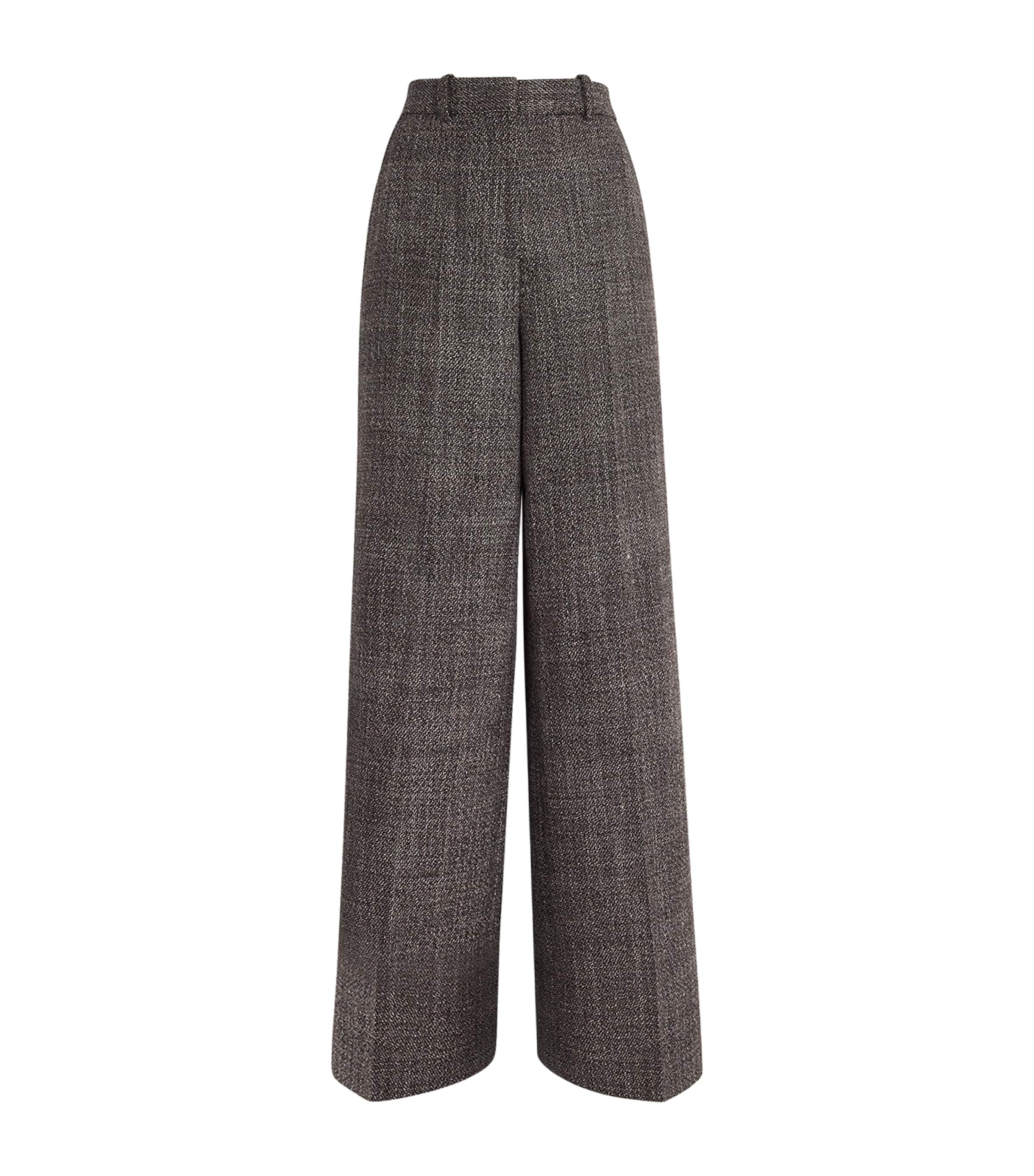 Virgin Wool Hawley Straight Trousers COCOA Image 1
