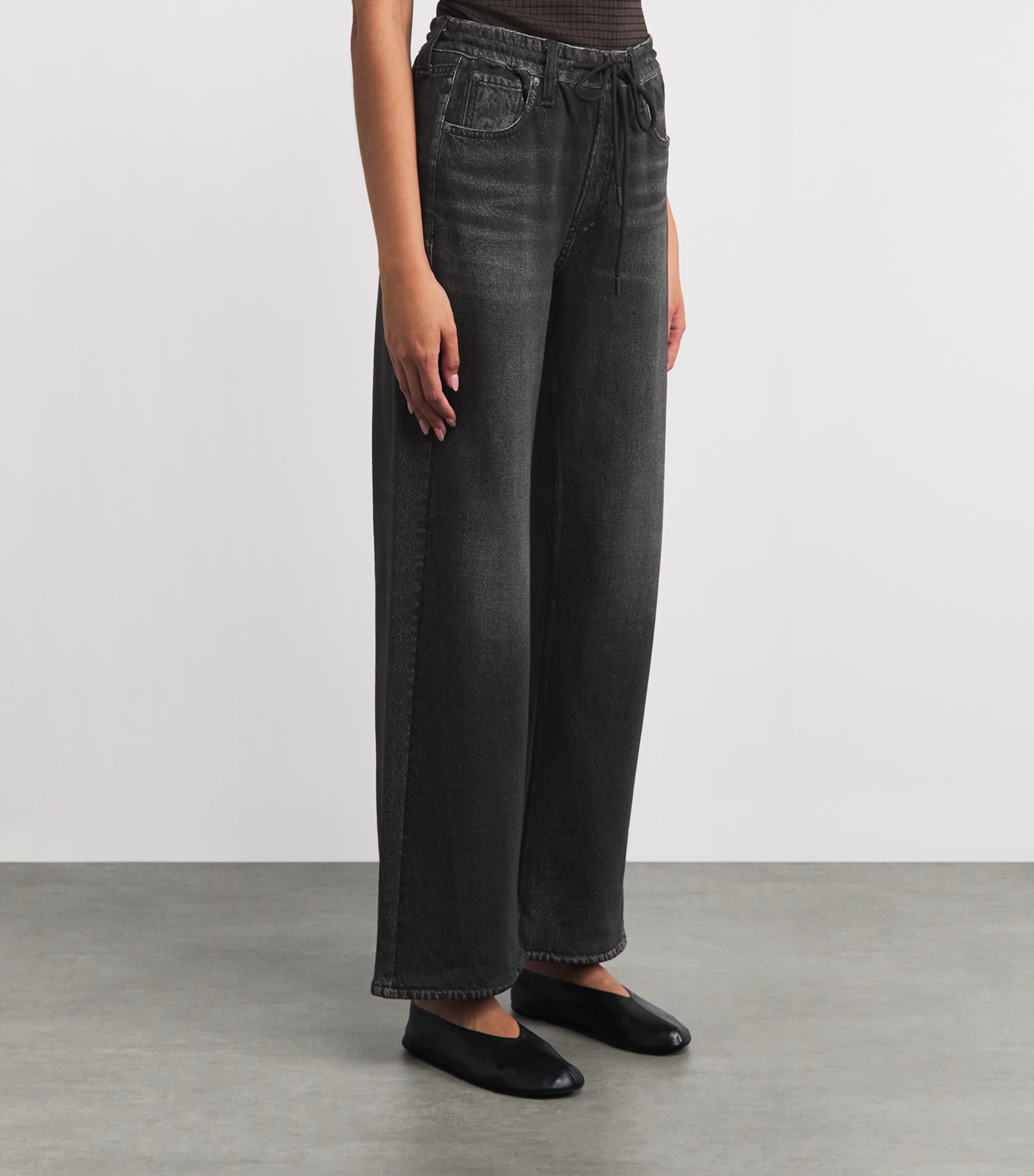 Rag & Bone Womens Miramar Terry Track Pants Wshbk Image 4
