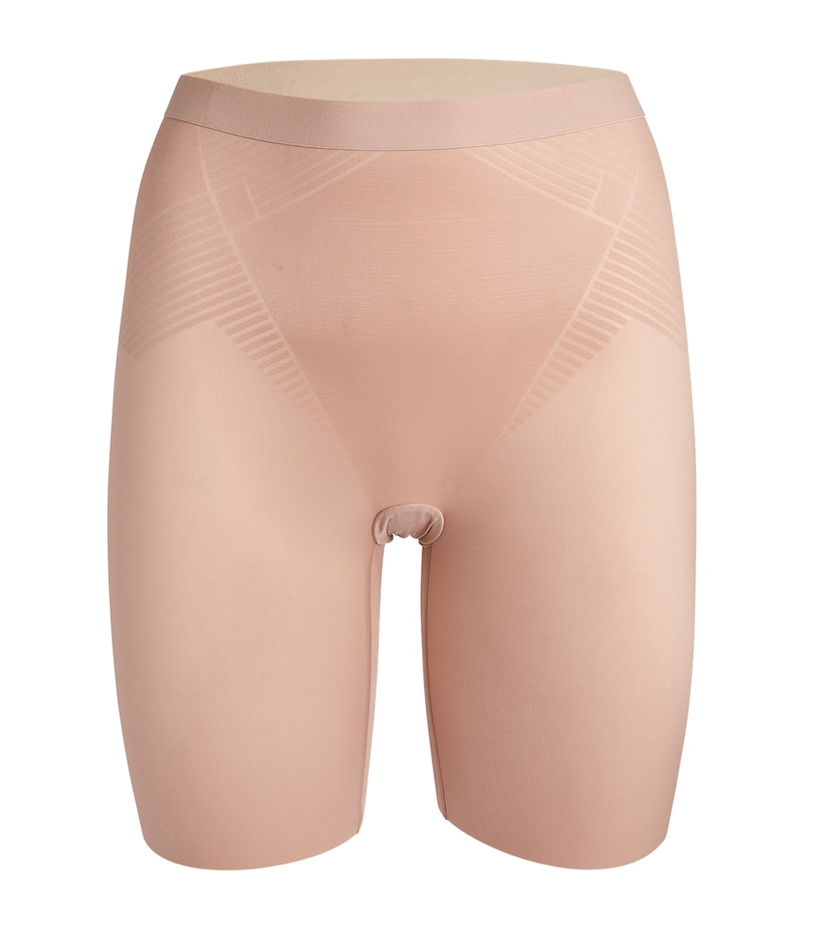 SPANXshape Invisible Mid-Thigh Shorts - Medium Control CHAMPAGNE BEIGE Image 1