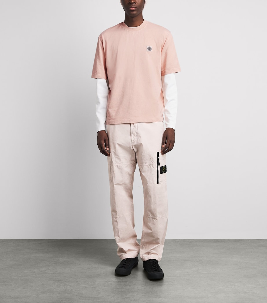 Stone Island Mens Organic Cotton Ghost T-Shirt Image 2