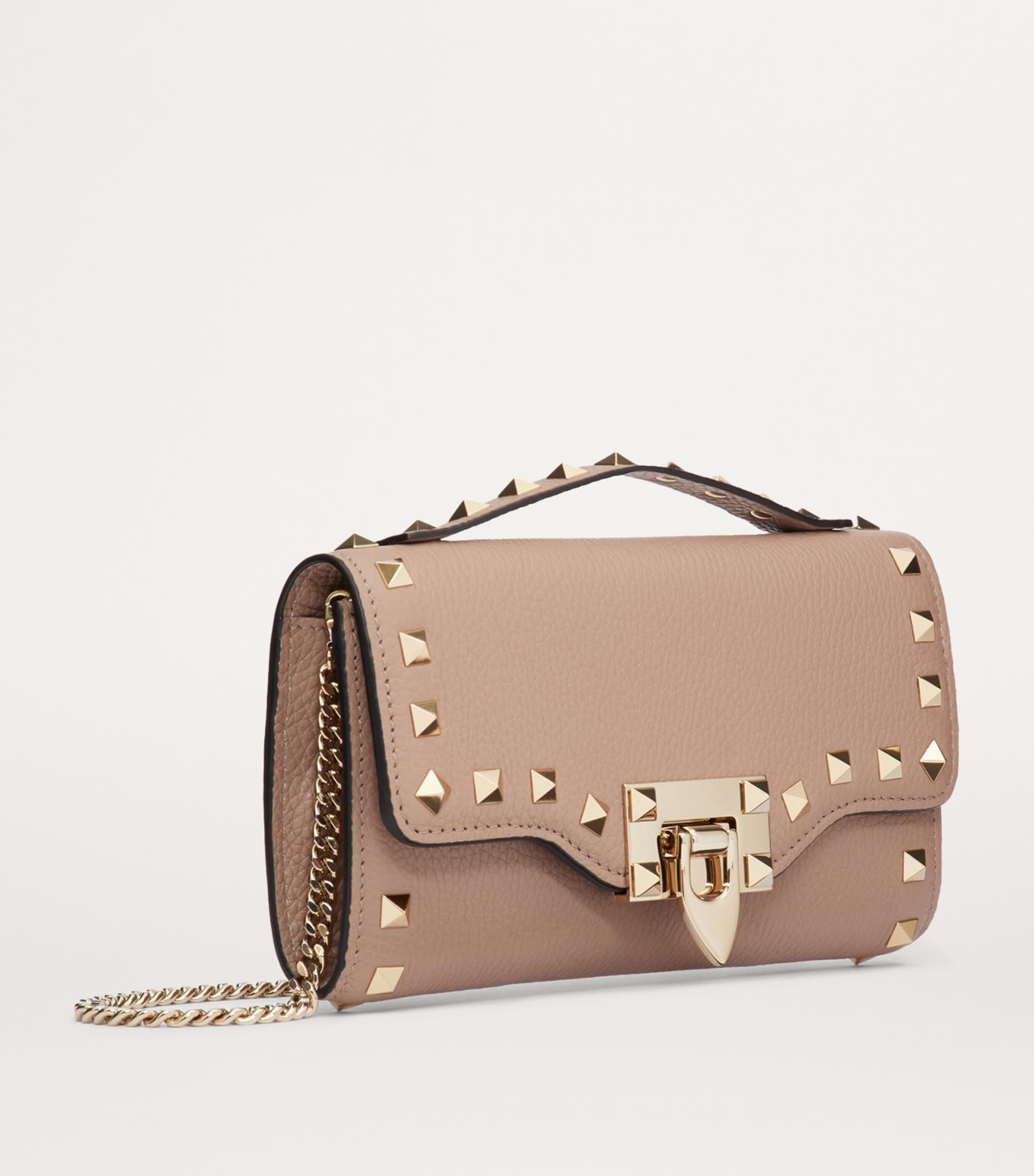 Leather Rockstud Chain Wallet P45 Image 3