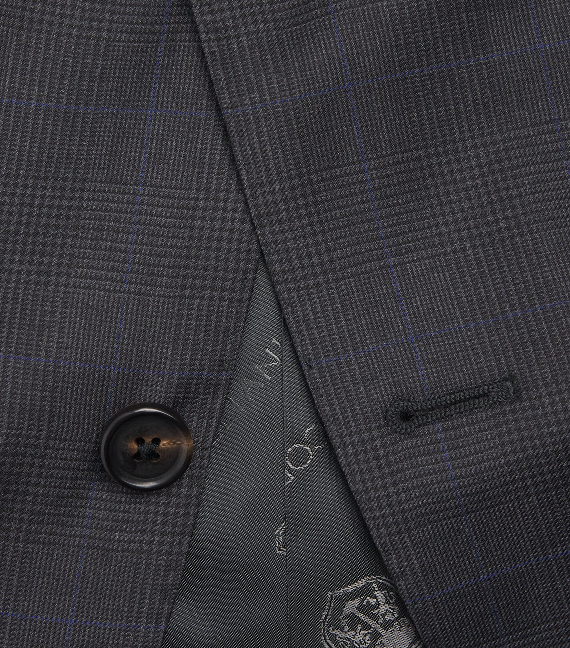 Corneliani Mens Virgin Wool 2-Piece Suit Grey Melange Image 5