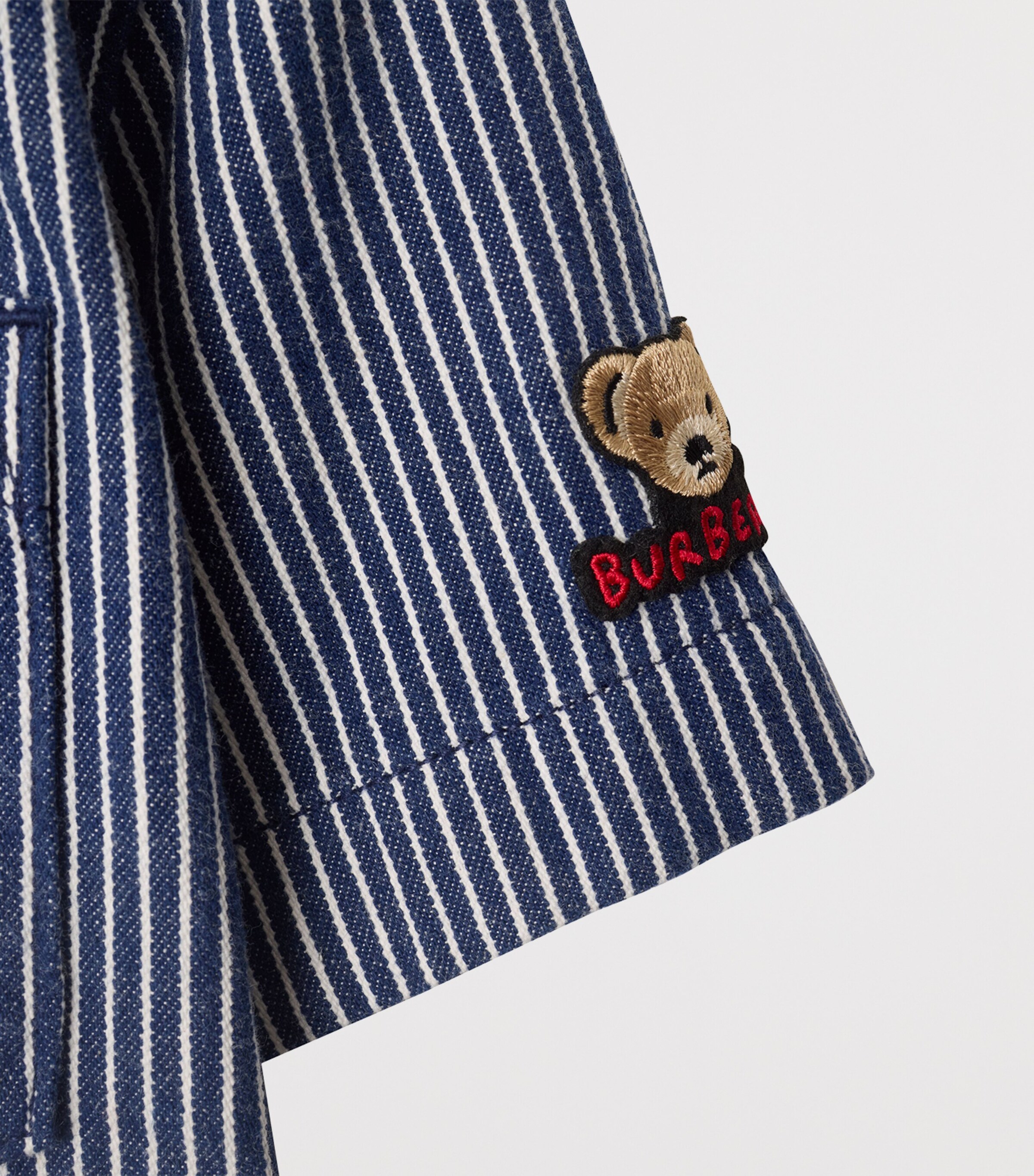 Burberry Kids Navy Denim Stripe Shirt (3-12 Years) | Harrods DE