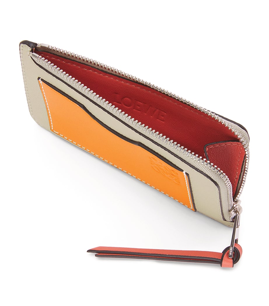 Leather Coin Card Holder LIGHT OAT/HONEY Image 2