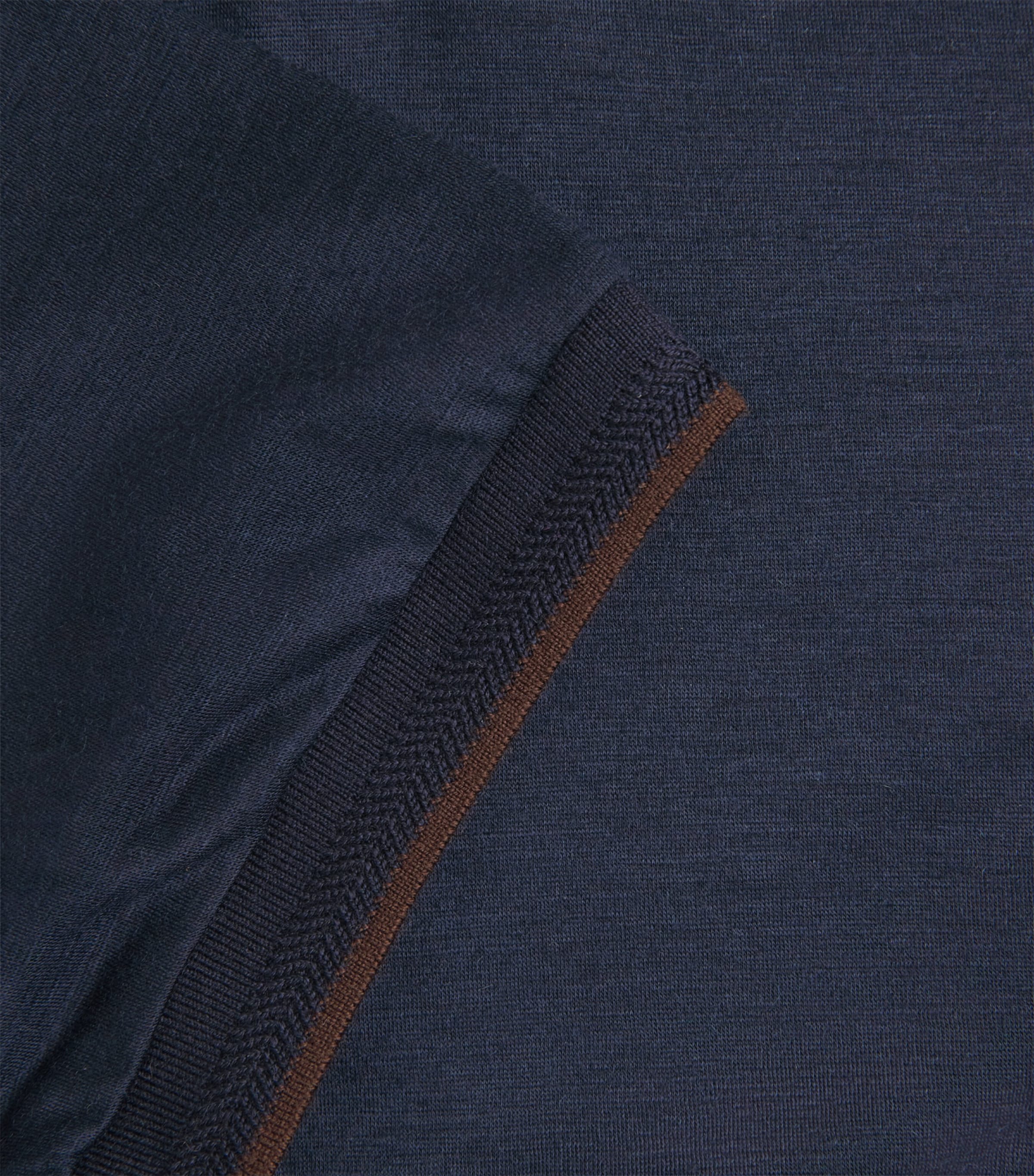 Maurizio Baldassari Mens Cashmere Crew-Neck T-Shirt Blue Nights Image 6