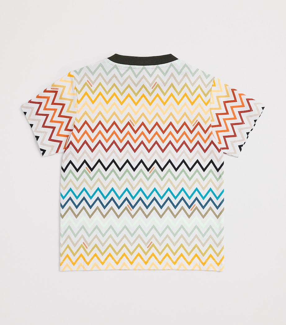 Missoni Kids Zigzag T-Shirt (4-14 Years) Grigio/multicolor Image 2