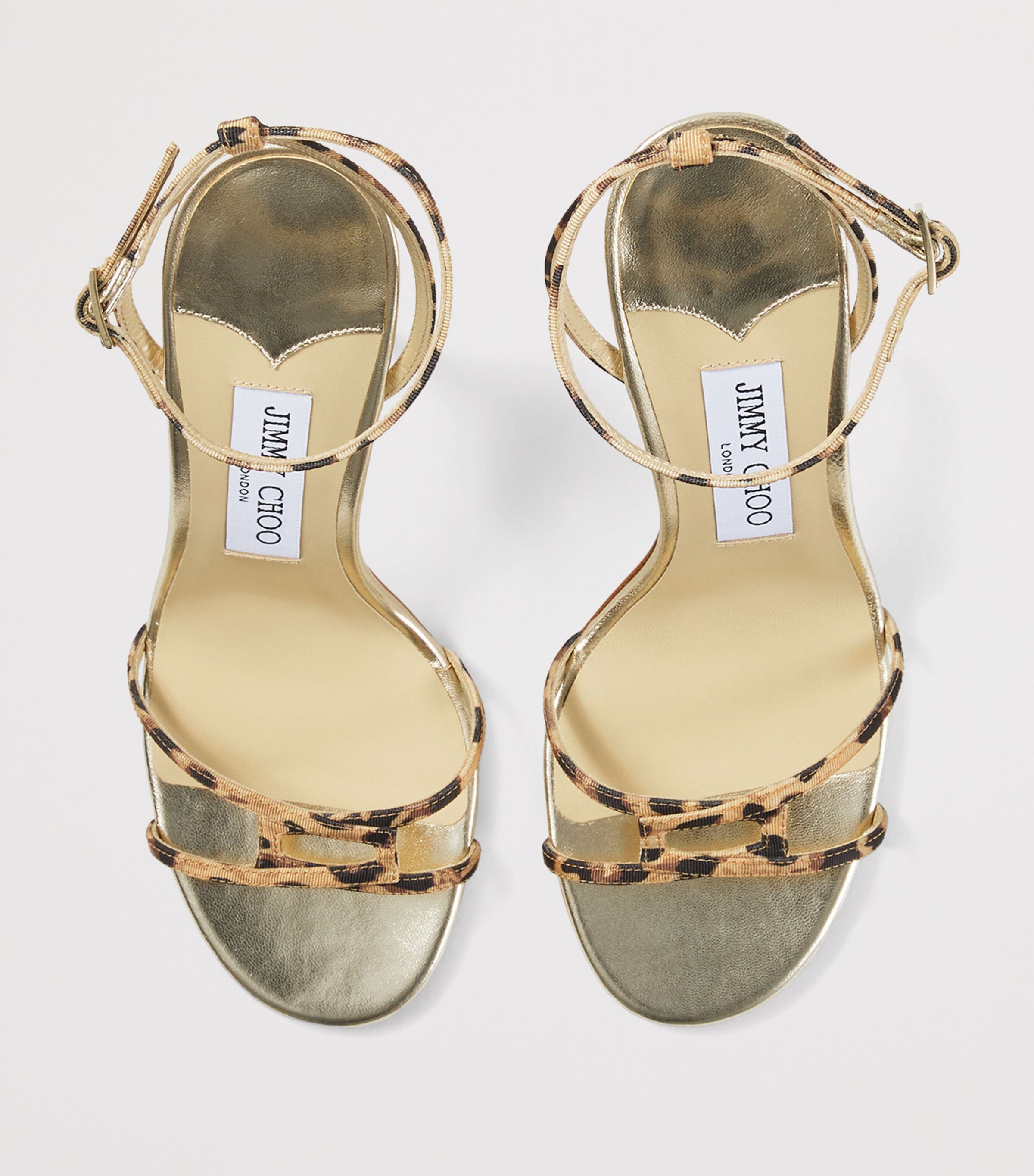 Jimmy Choo Neutral Archive Collection: Leo Grosgrain Heeled