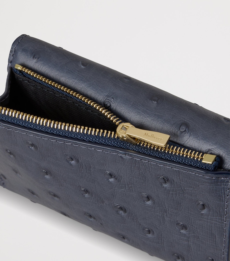 Leather Folded Multi-Card Wallet STORMY BLUE Image 2