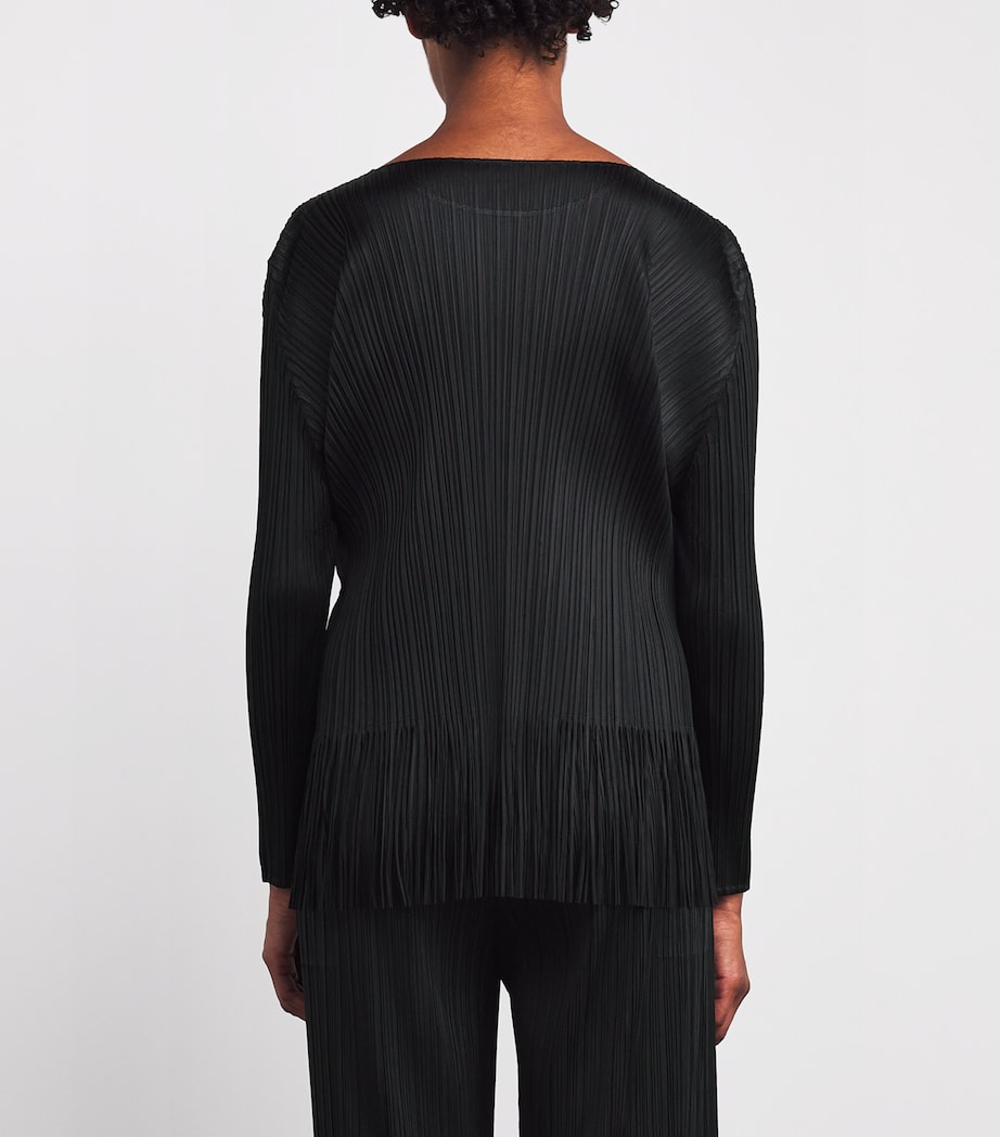 Wave Long-Sleeve Top BLACK Image 4