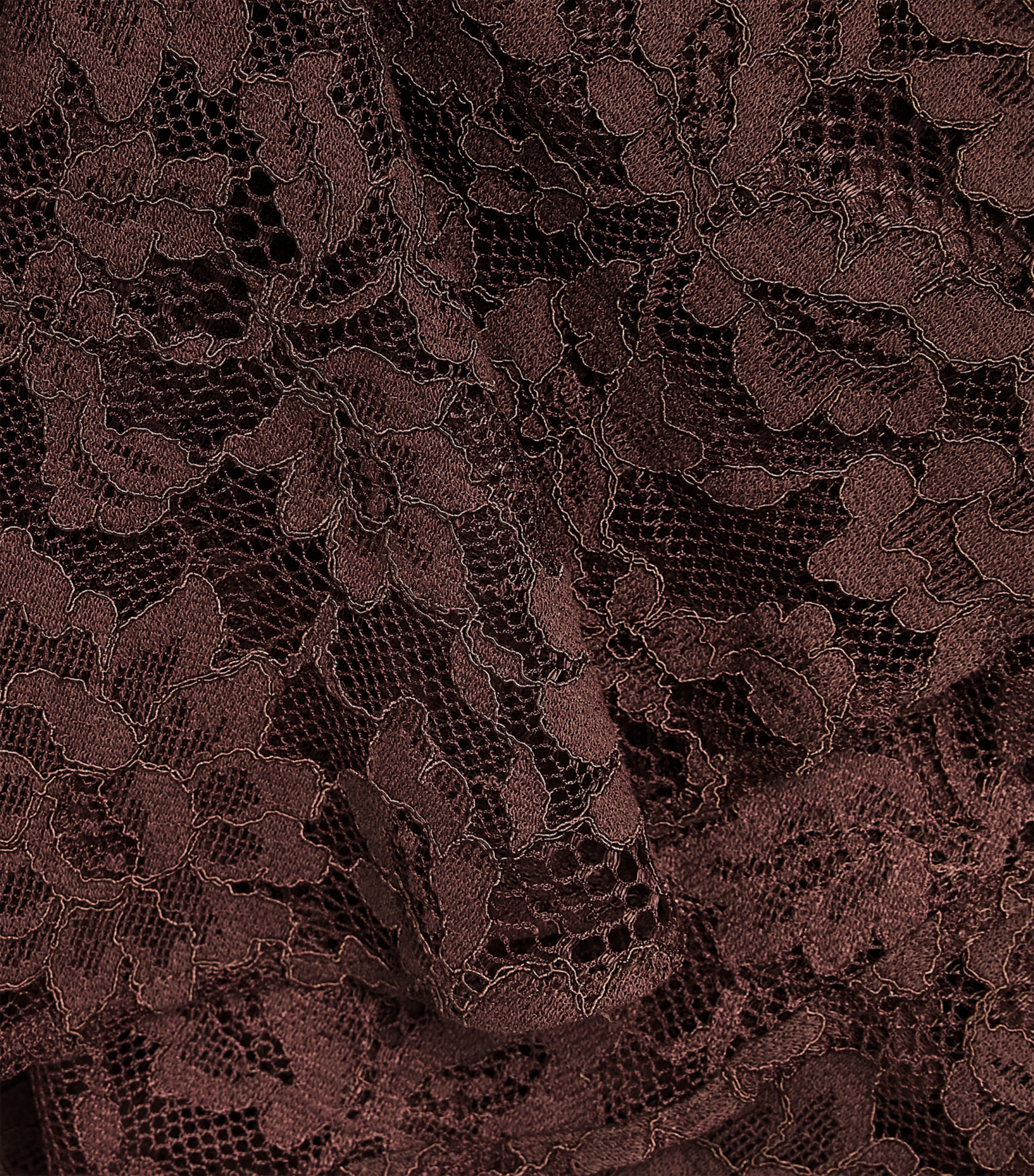 De La Vali Womens Lace Mija Blouse Brown Image 6