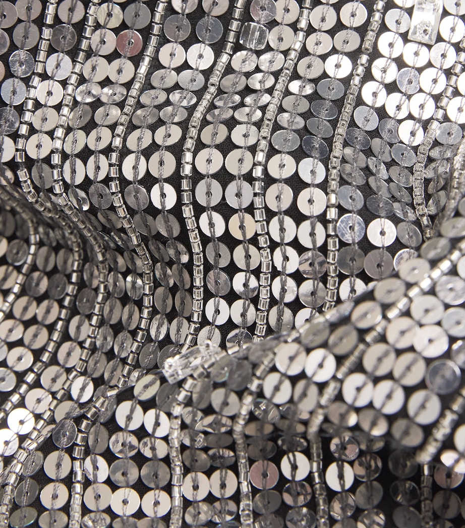 Jenny Packham Womens Sequin Foxx Gown Liquorice Image 6