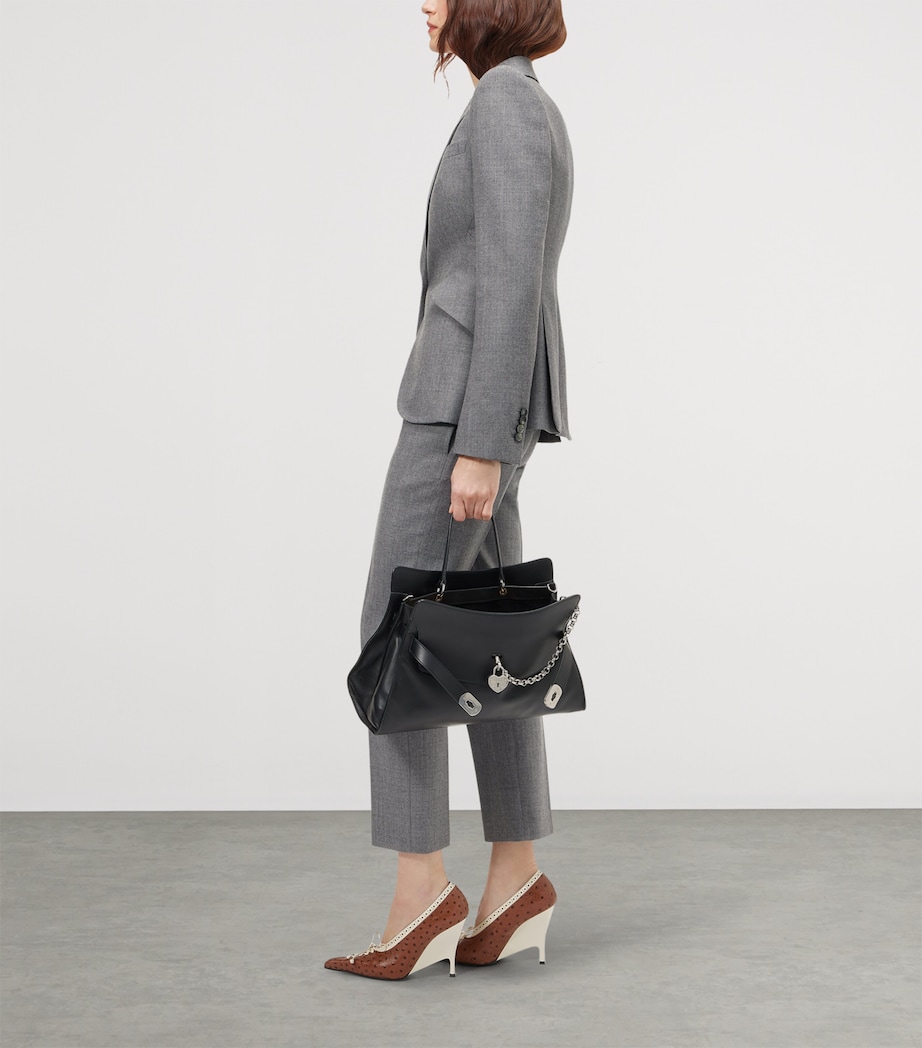 McQueen Womens Wool Single-Breasted Blazer Image 2
