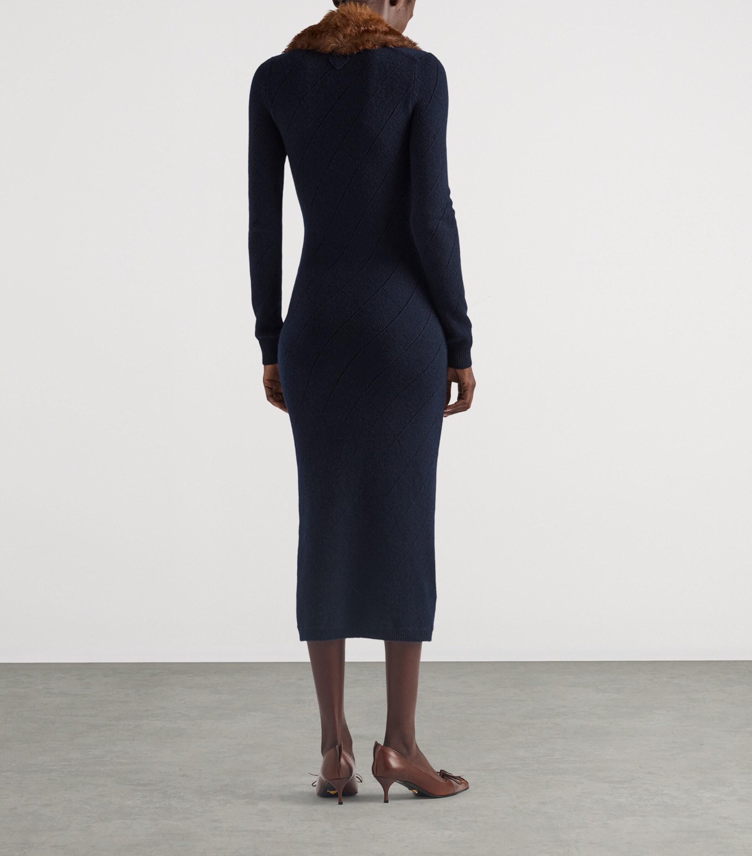 Cashmere Midi Dress F0008 Image 5