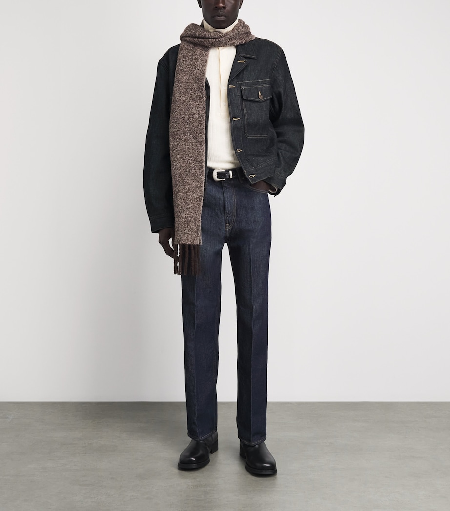 Lemaire Mens Trucker Denim Jacket Slate Image 2