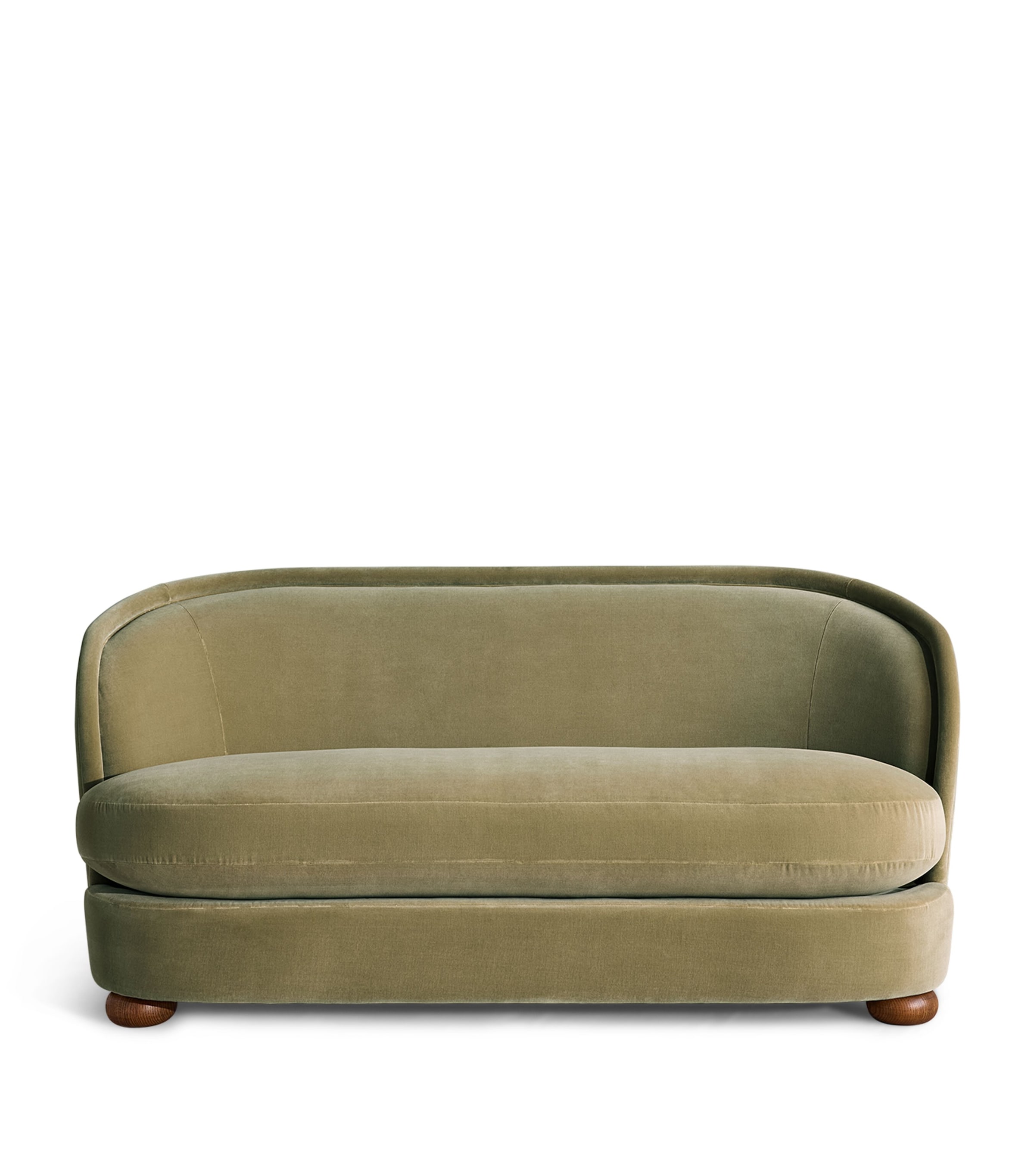 Soho Home Velvet Blair 2-Seater Sofa Green Image 1