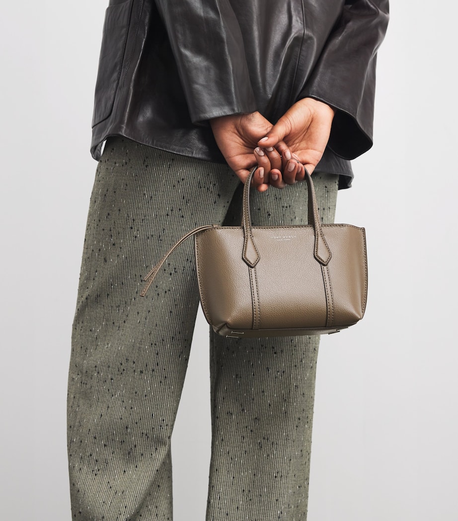 Mini Leather Perry Tote Bag WILD MUSHROOM 250 Image 5