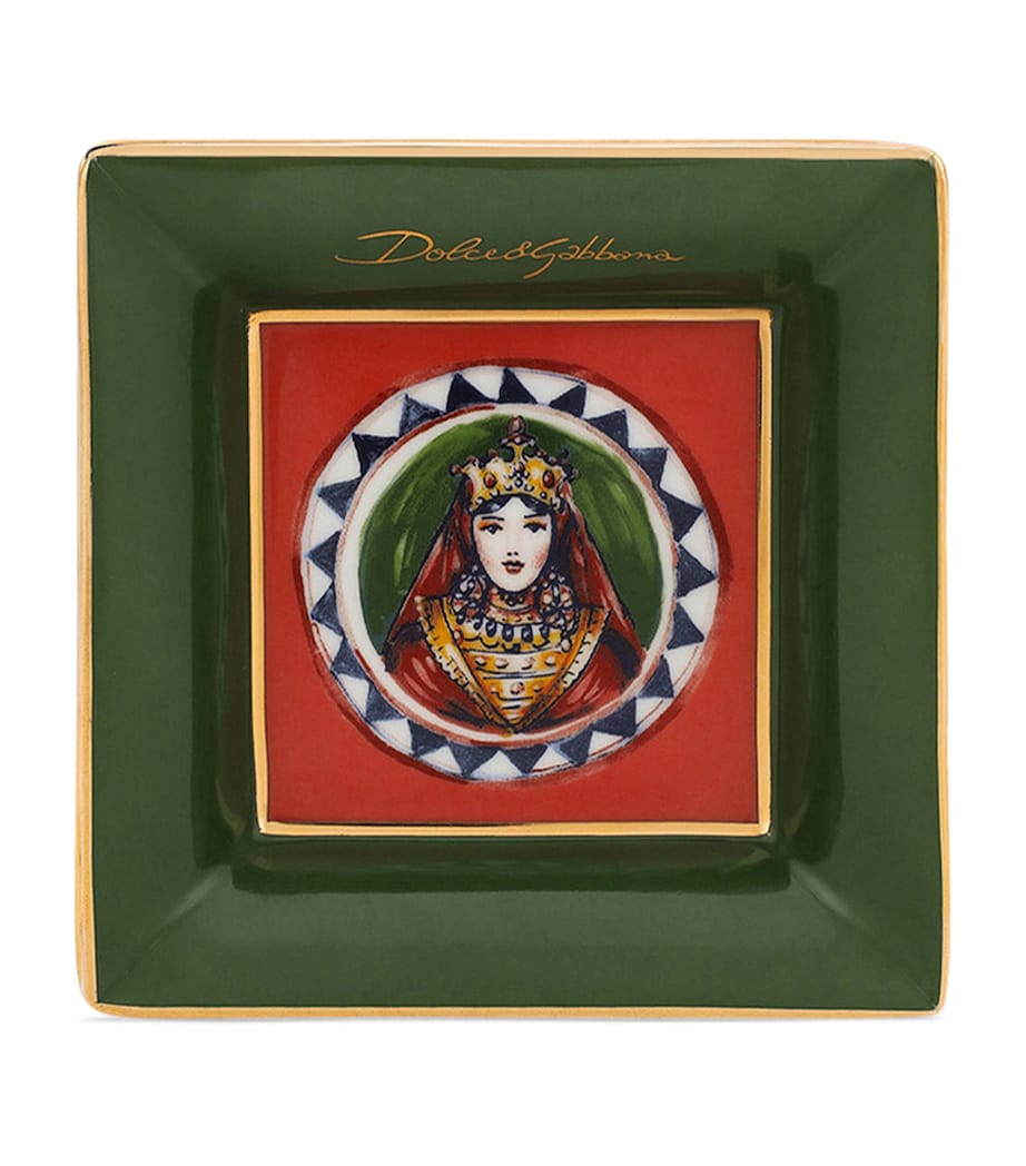 Set of 3 Carretto Decorative Square Plates (10cm) UC036-CARRETTO Image 3