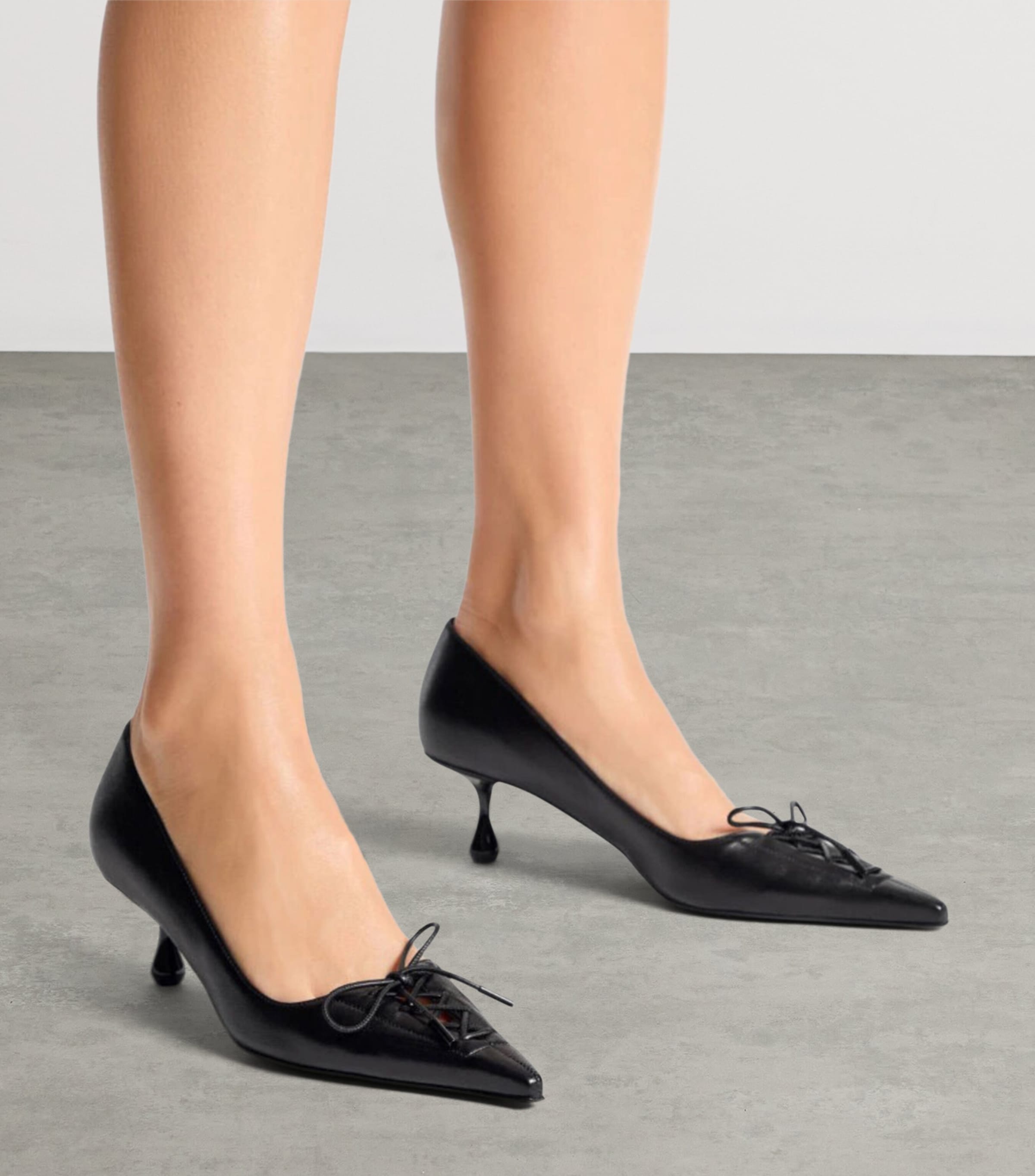 Jimmy Choo Scarlett 50 Leather Pumps Black Image 2