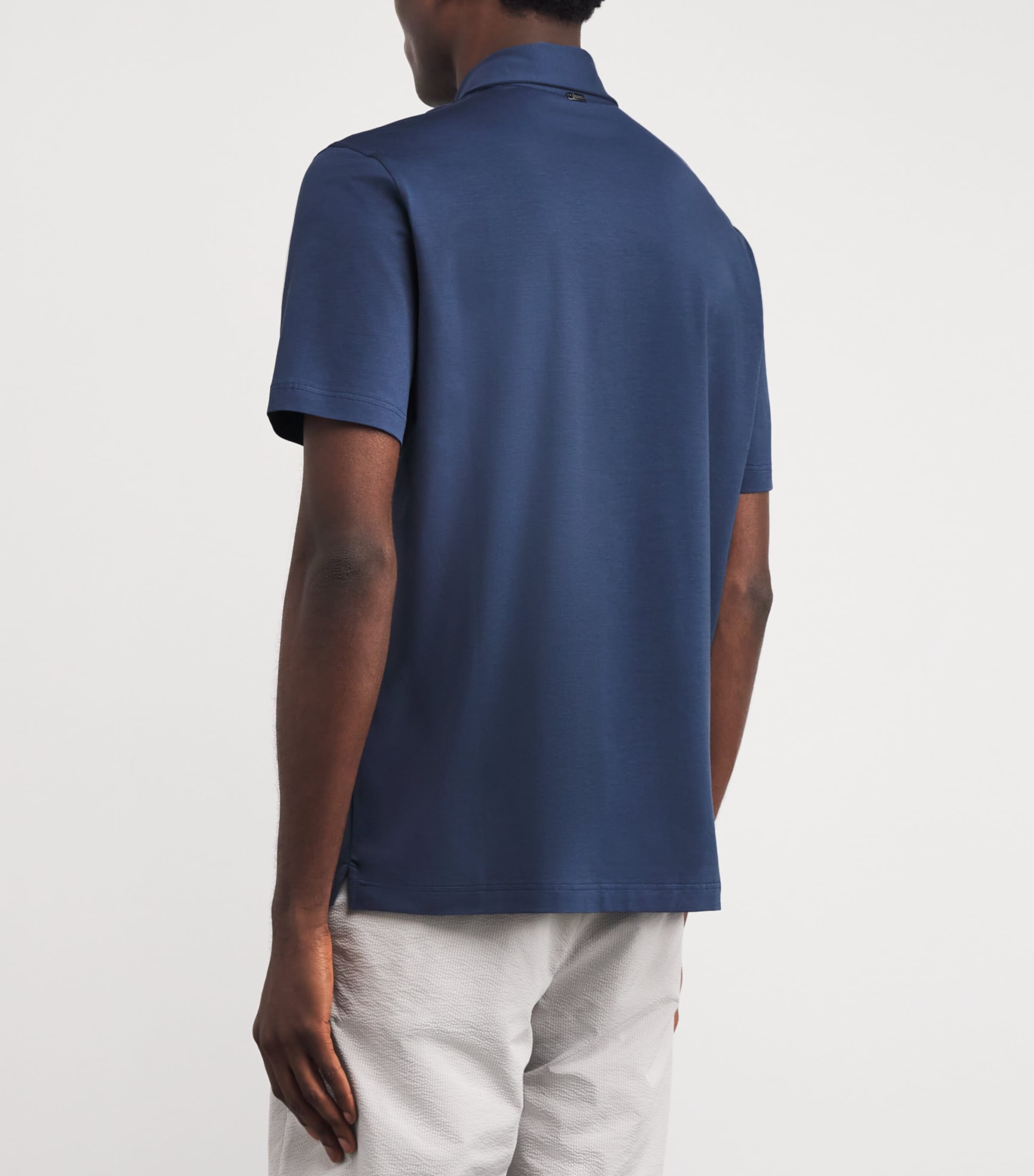 Stretch-Cotton Jersey Polo Shirt BLU BALENA 9119 Image 4