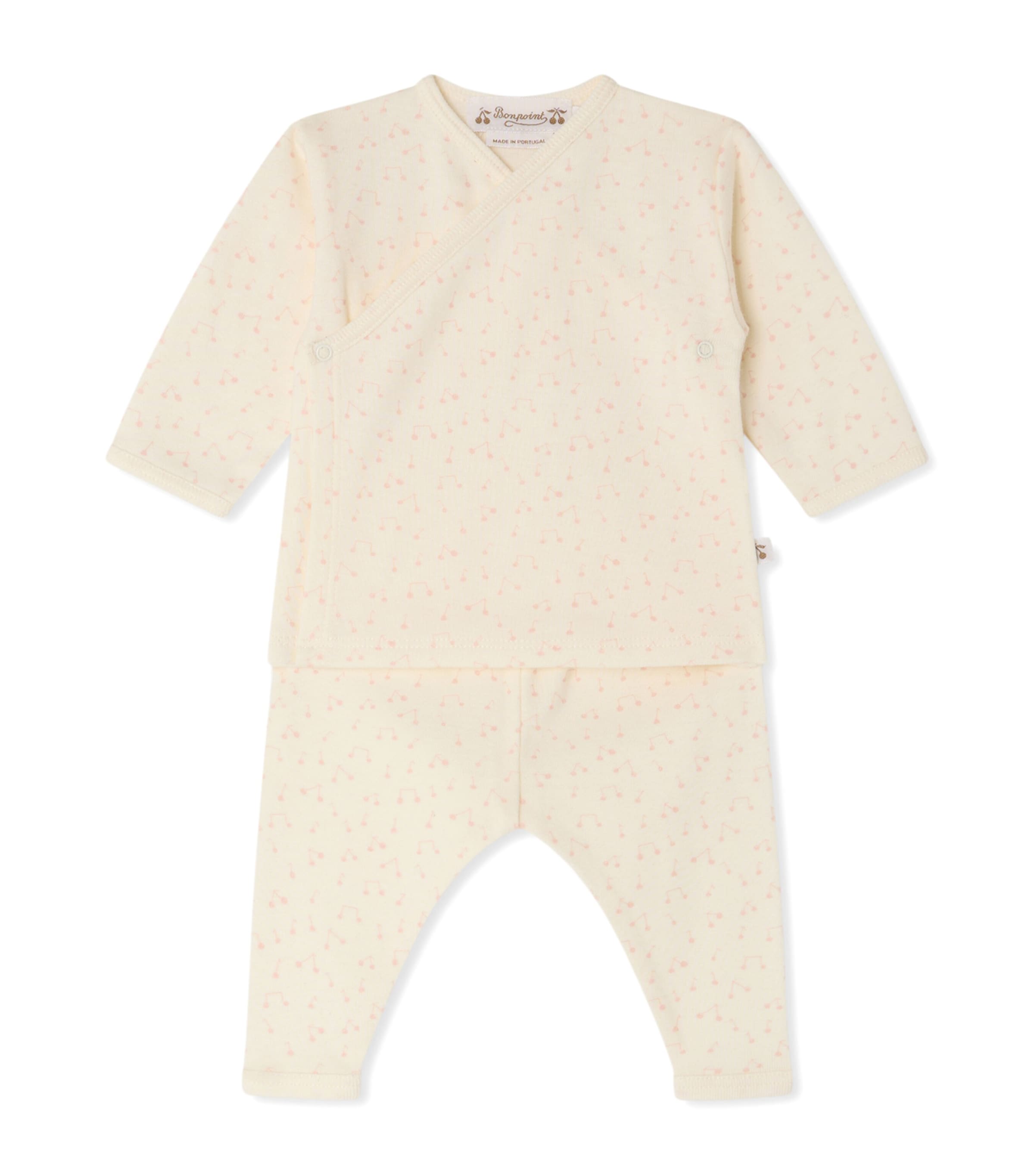 Bonpoint Printed Top and Leggings Set (1-18 Months) Imp Rose Pale Image 1