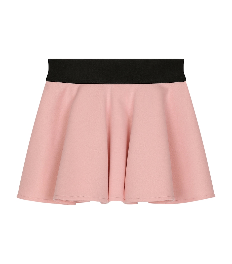 Dolce&Gabbana Kids Cotton Logo-Detail Mini Skirt (2-6 Years) Lavend Image 2