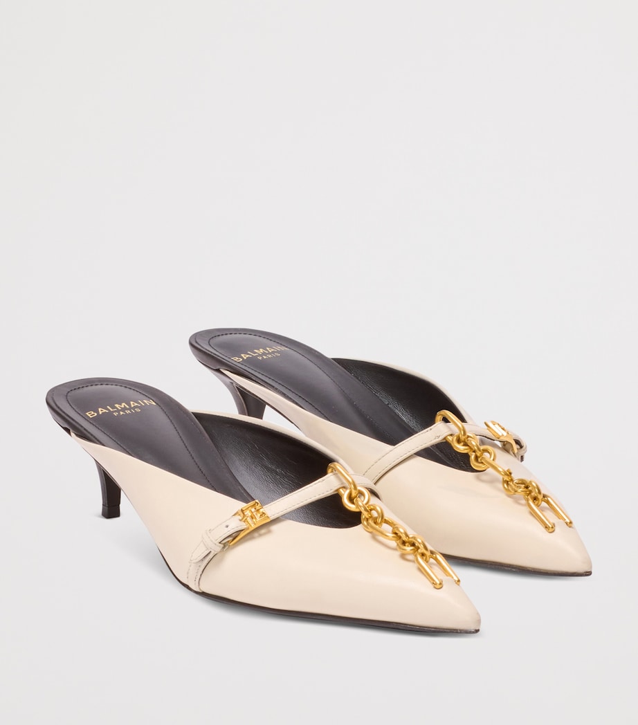 Leather Sync Mules 50 0AI IVOIRE Image 2