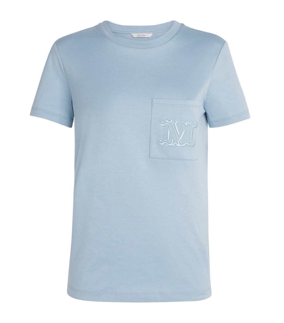 Cotton Monogram T-Shirt LIGHT BLUE Image 1
