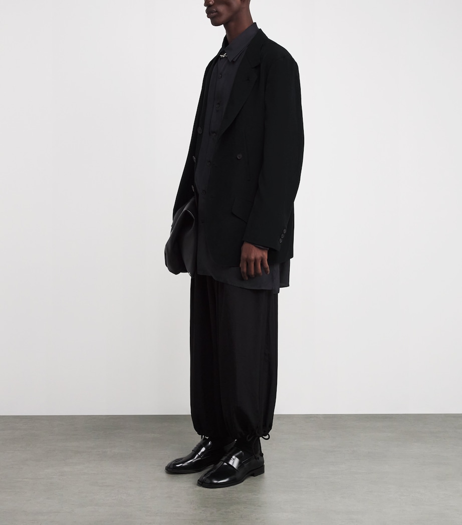 Matte-Shine 3-Button Blazer BLACK Image 2