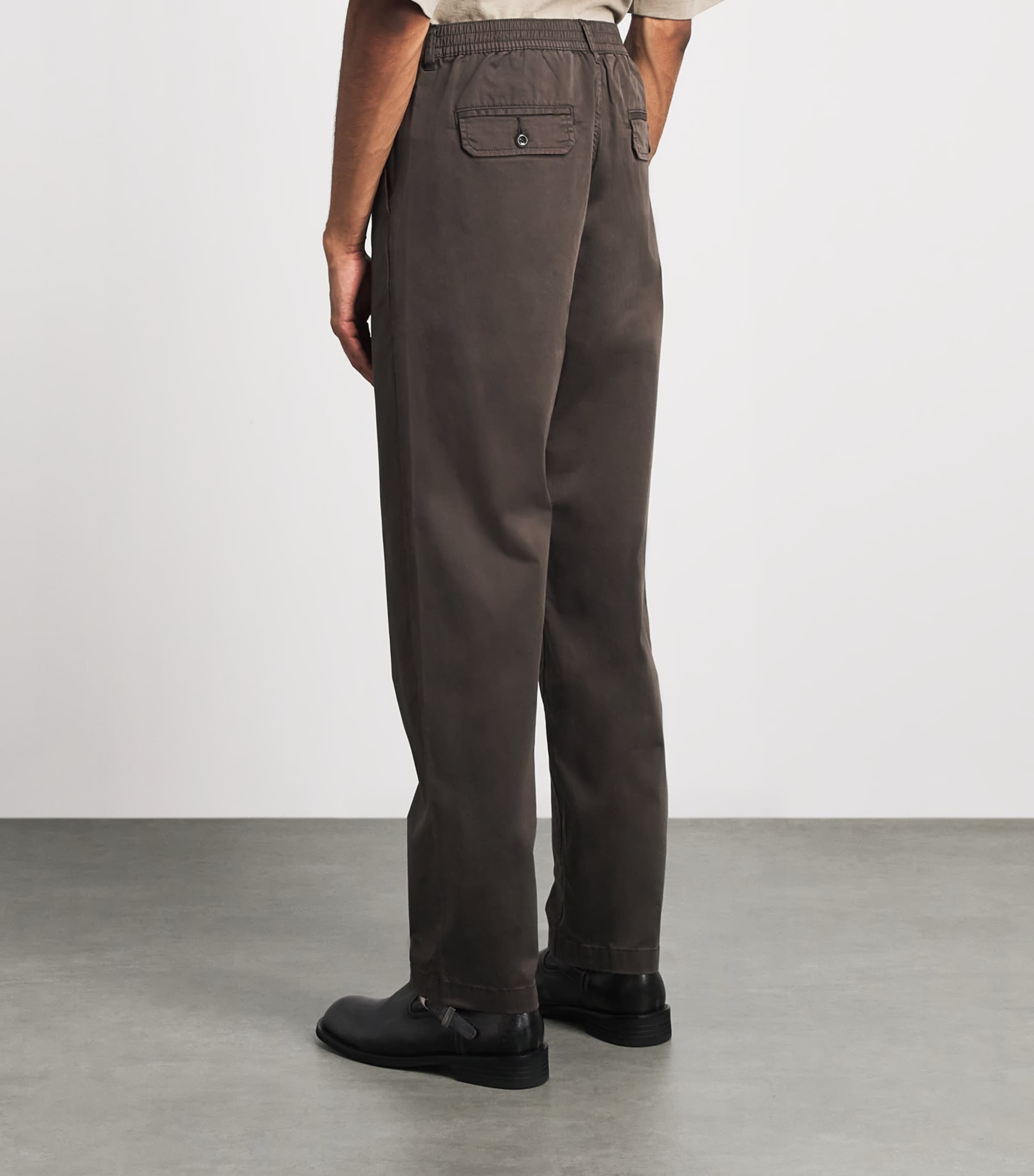 PAIGE Mens Eberton Chinos Dark Agar Image 5