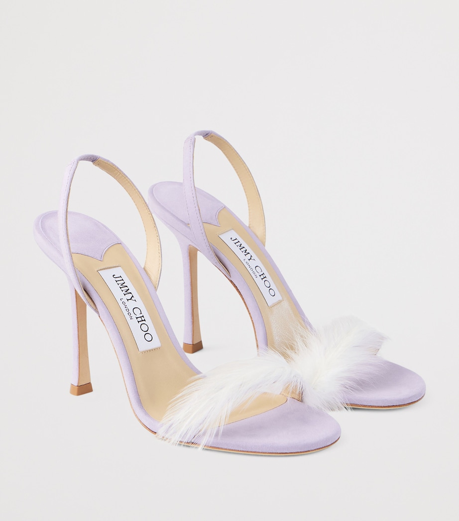 Archive Collection: Suede Heeled Sandals VINTAGE LILAC Image 5