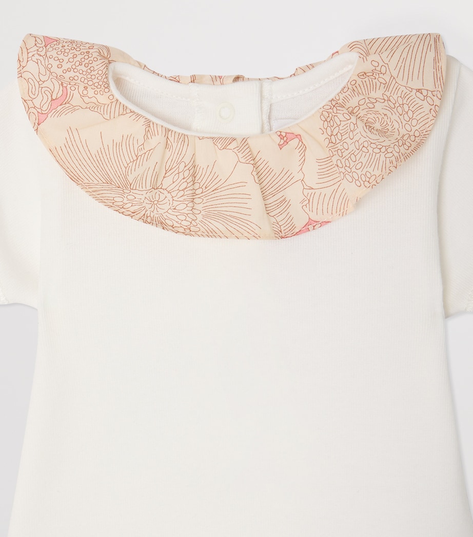 Bonpoint Organic Cotton June Bodysuit (1-18 Months) Blanc Lait Image 3