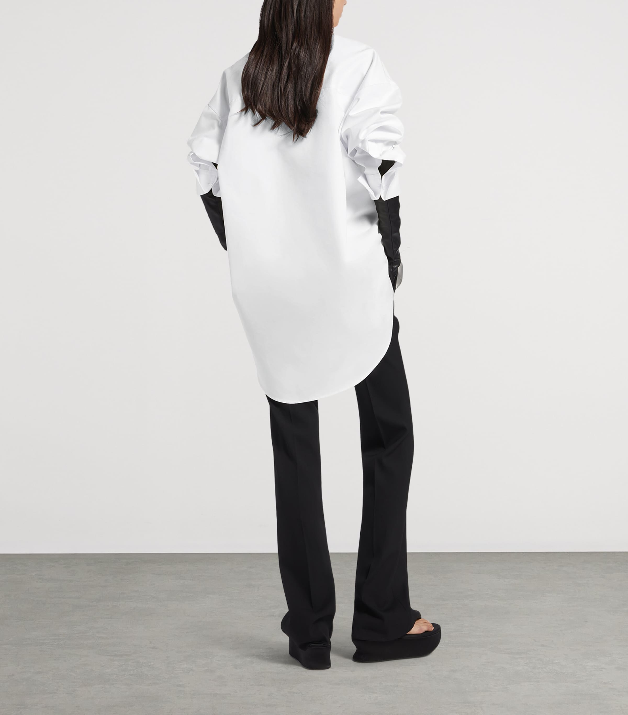 Balenciaga Womens Cotton-Silk Oversized Shirt Image 3