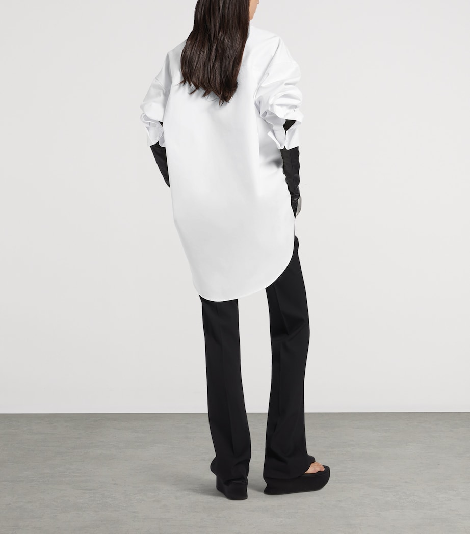 Balenciaga Womens Cotton-Silk Oversized Shirt Image 3