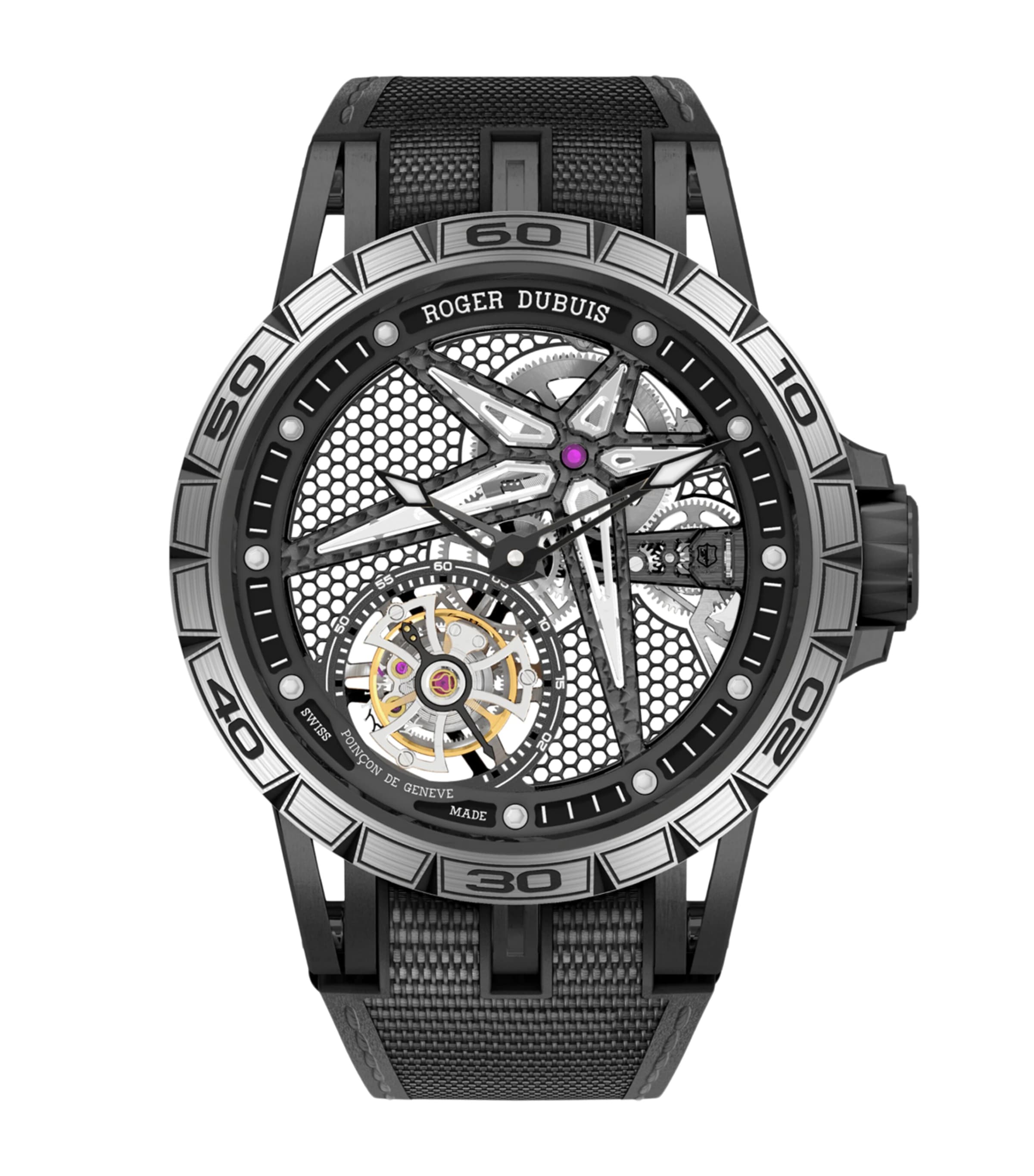 Roger Dubuis Titanium Excalibur Spider Watch 39mm Clear Image 1