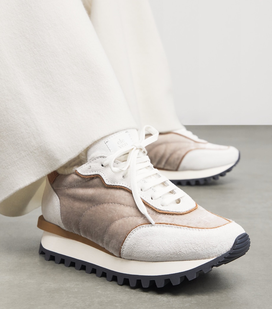 Velvet Leather Sneakers SABBIA Image 2