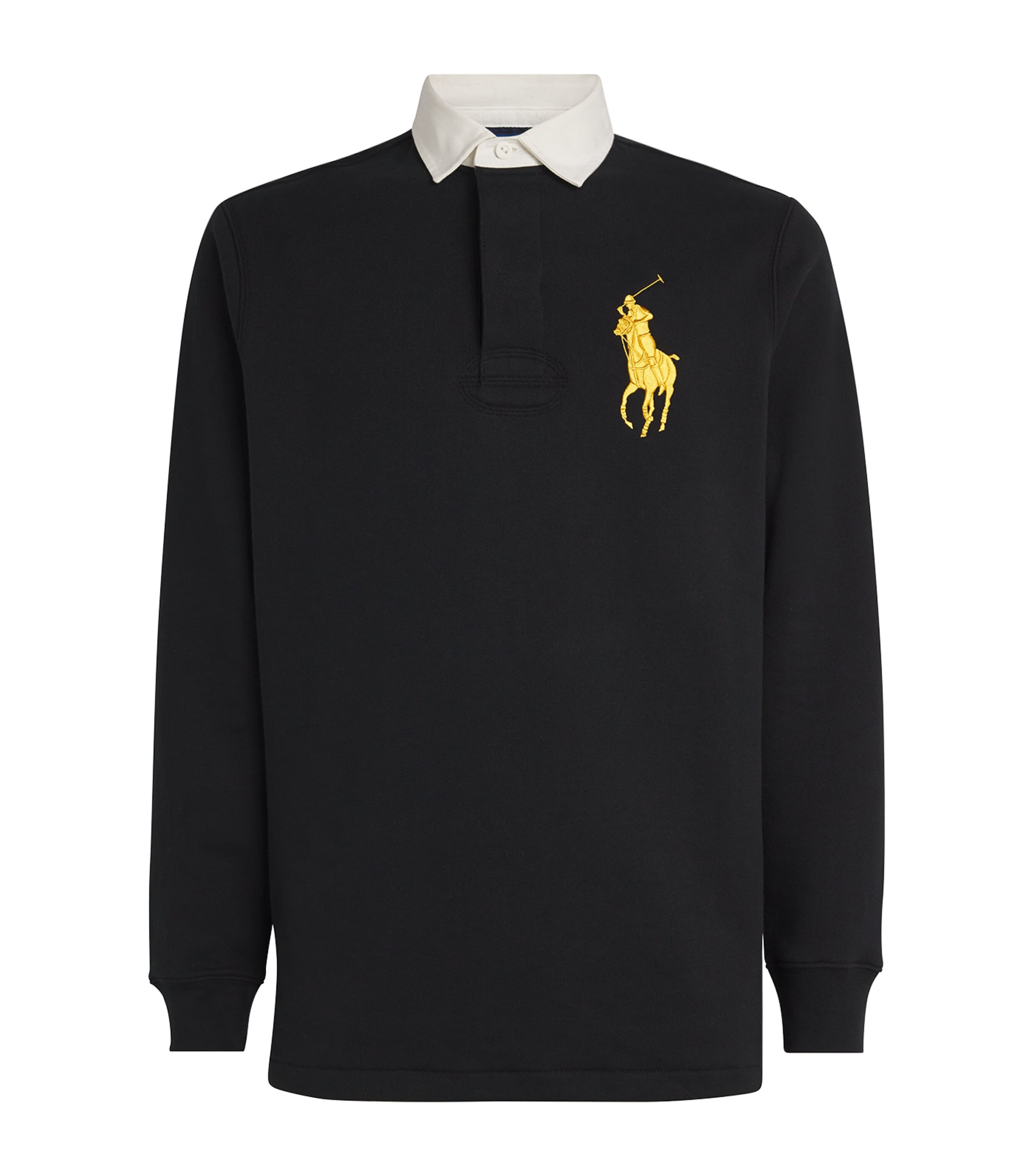 Polo Ralph Lauren Black Big Polo Pony Rugby Shirt | Harrods US
